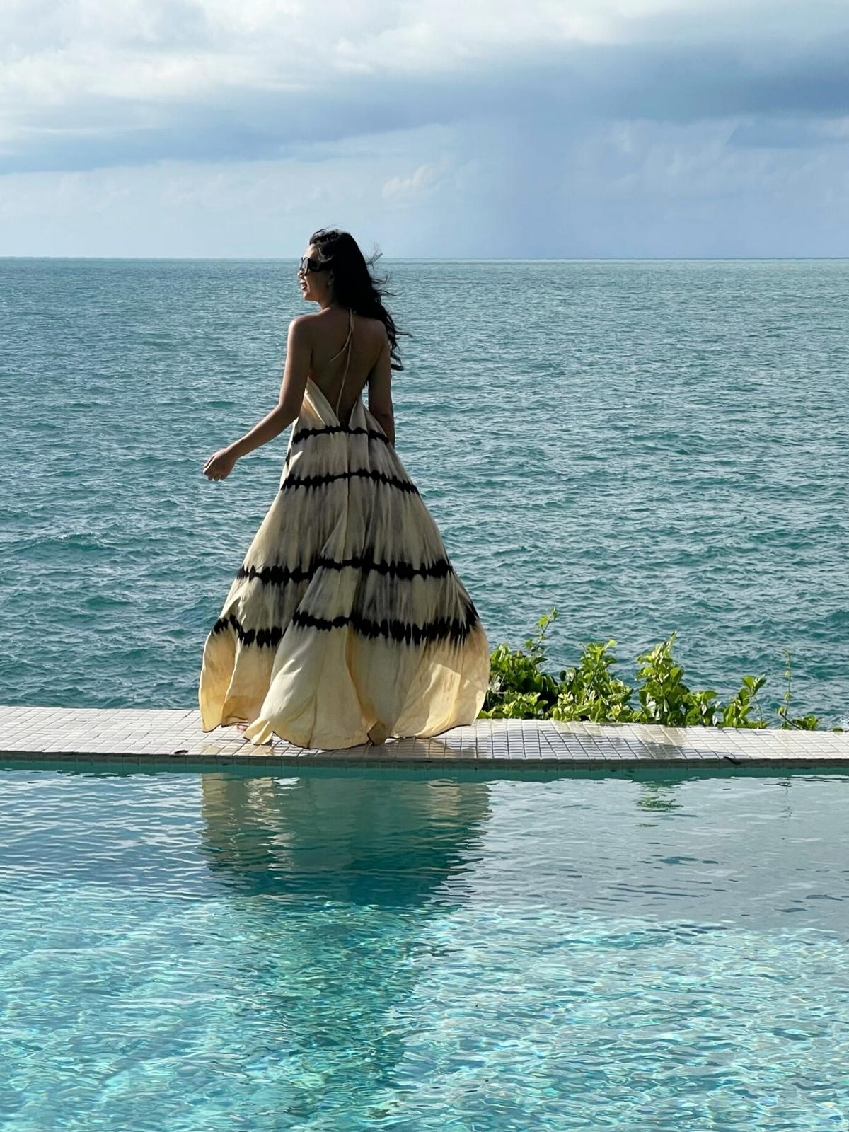 Flamingo Tie Dye maxi dress collection is one of the kind of our best sellers, beautiful maxi dress, perfect summer dress, honeymoon dress for any occasions with Sustainability fashion.