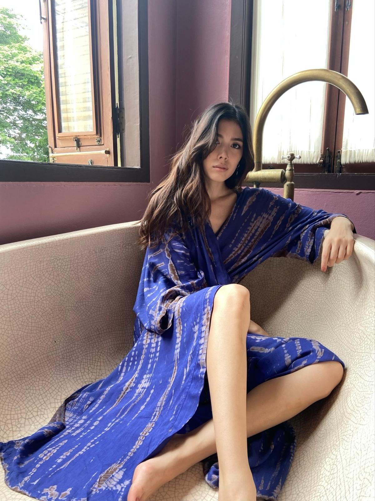 Shop tie dye kimono, long kimono robes in boho style by Coco de Chom