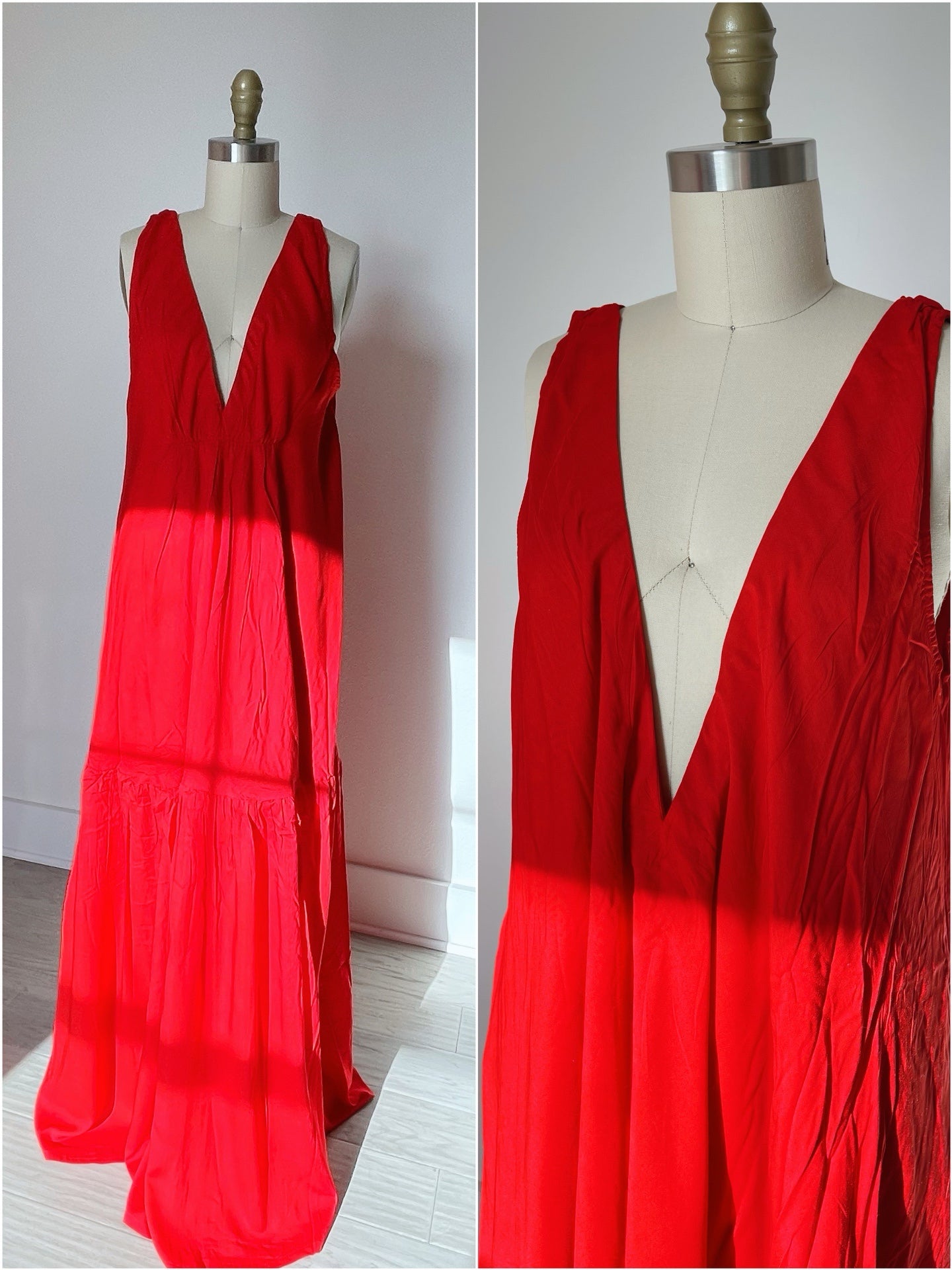Austin Convertible Maxi Dress - Red