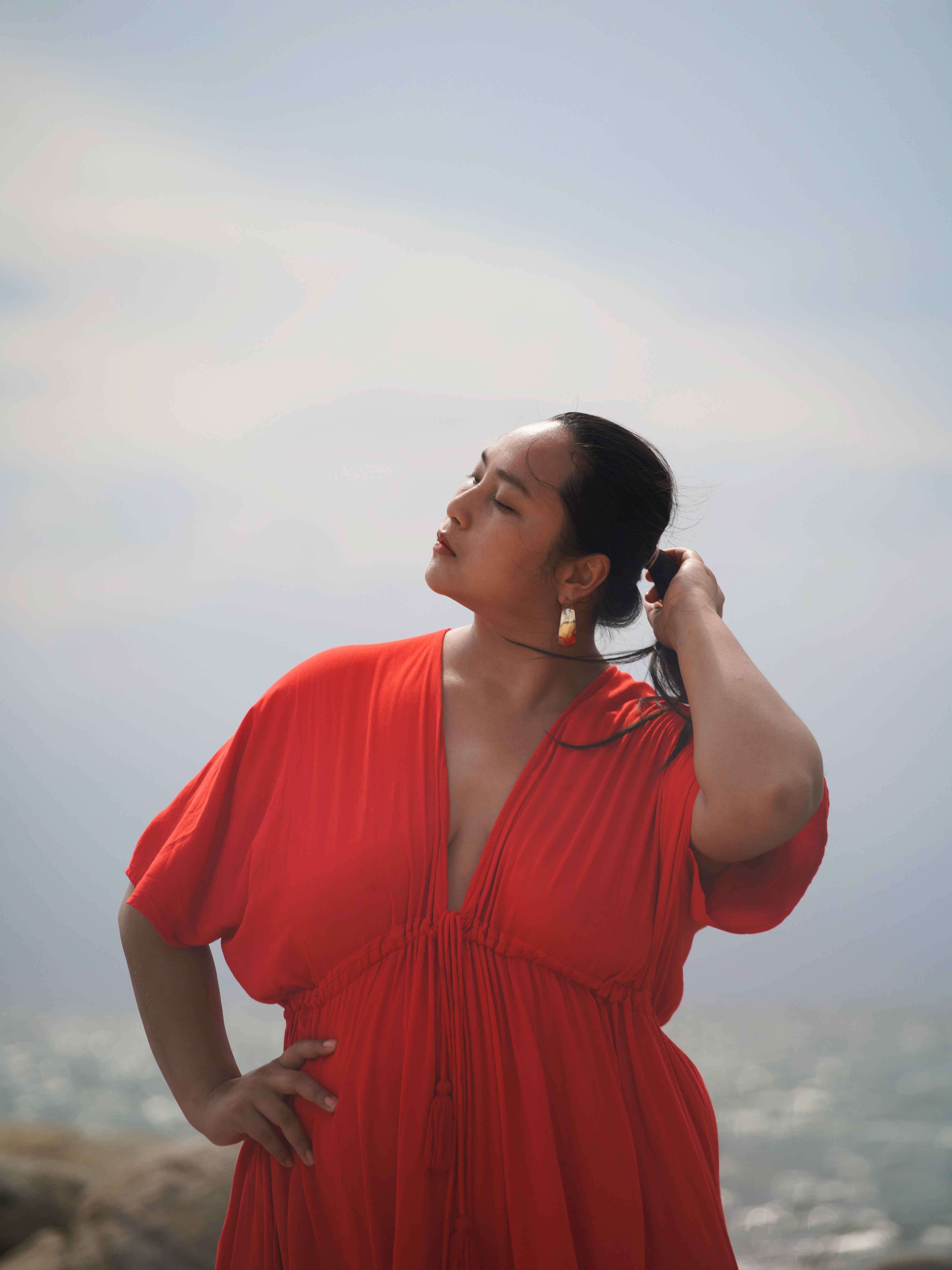 Shop Red Caftan, Vacation Wear, Goddess Kaftan maxi Dress, Red long kaftan, Red Kaftan maxi dress with Coco De Chom?