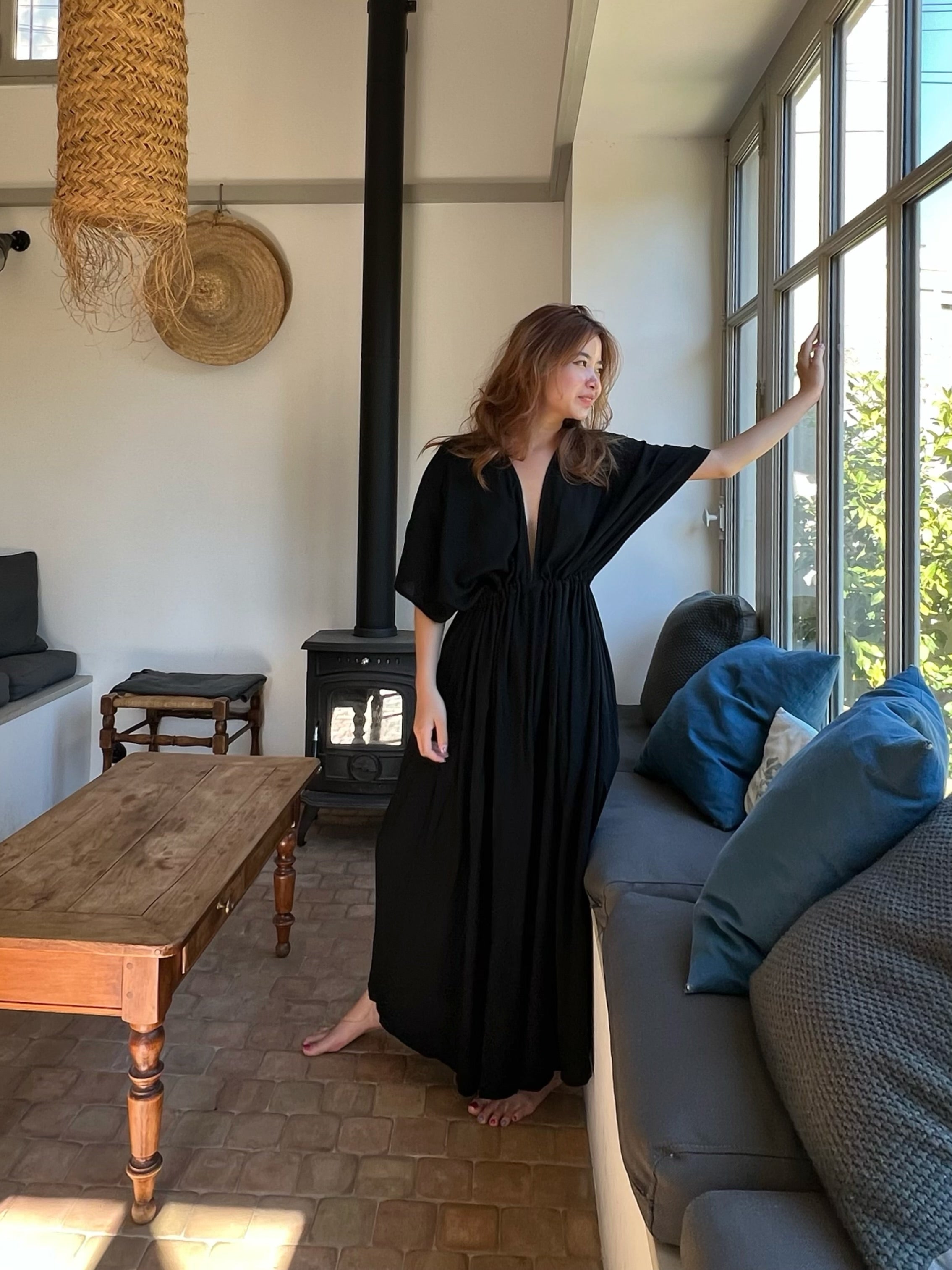 Goddess Kaftan Maxi Dress