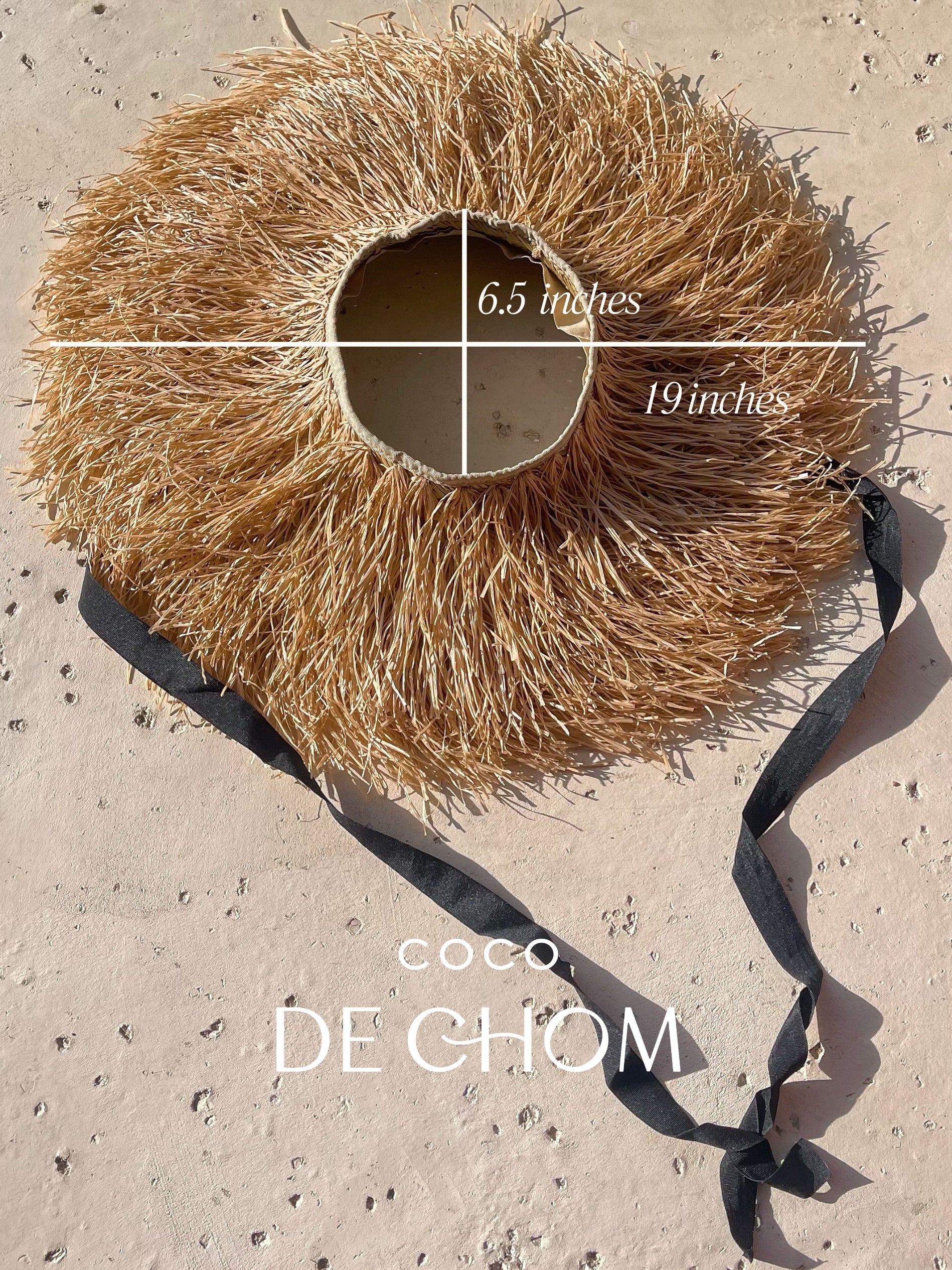 Beach Hat | Natural Raffia Straw Hat