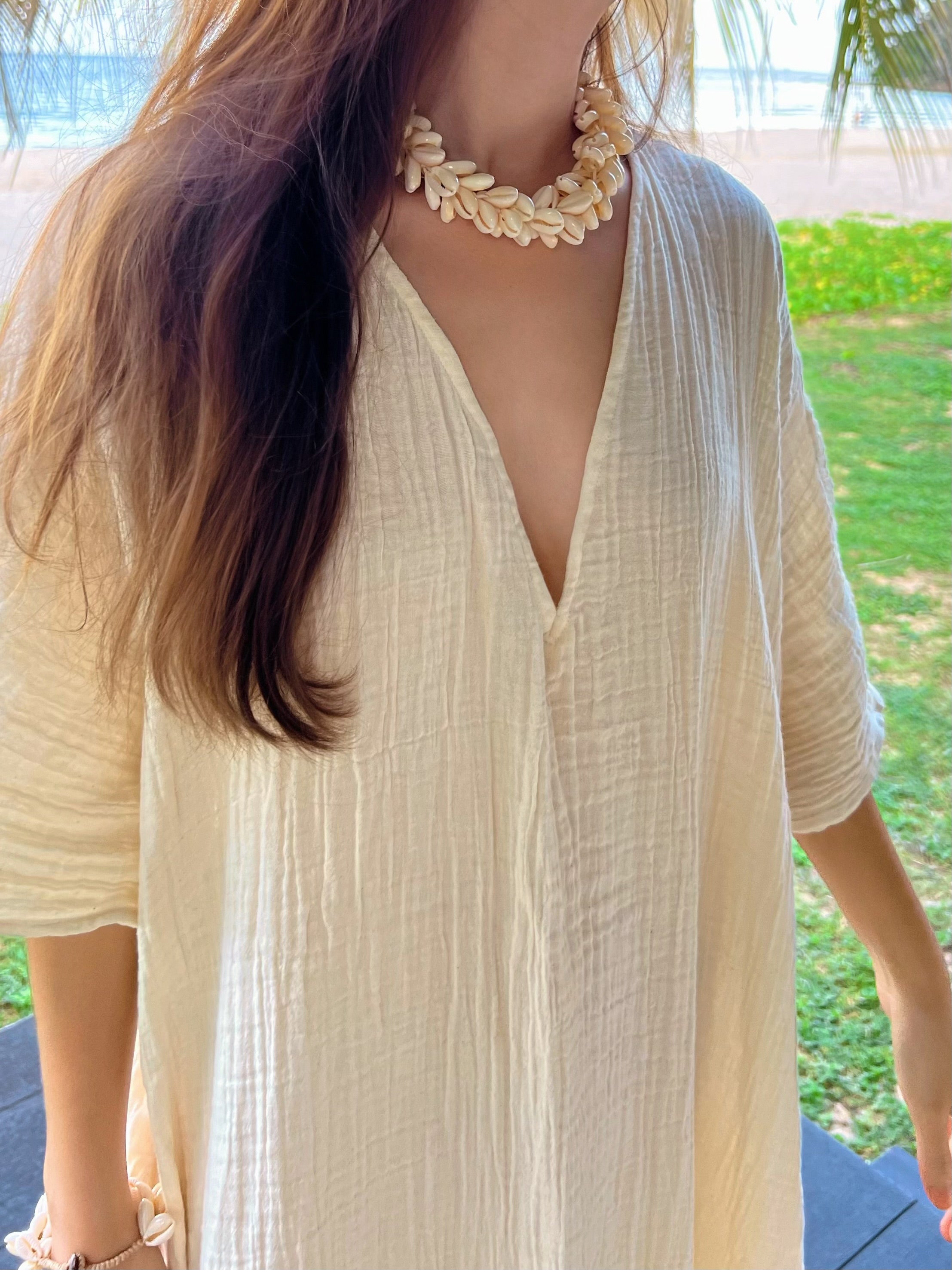 Breezy Cotton Kaftan Dress