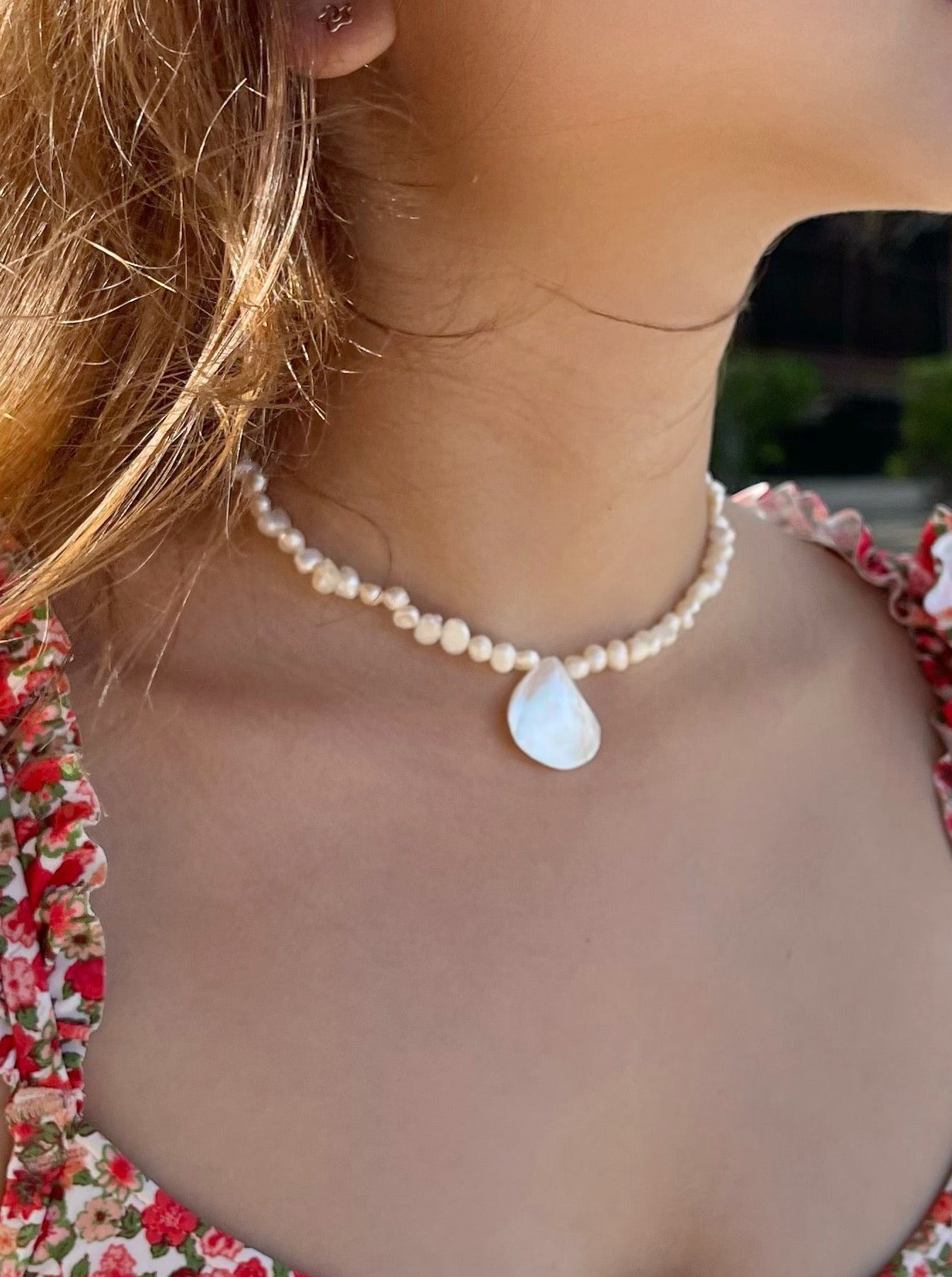 Mermaid Pearl Choker Necklace