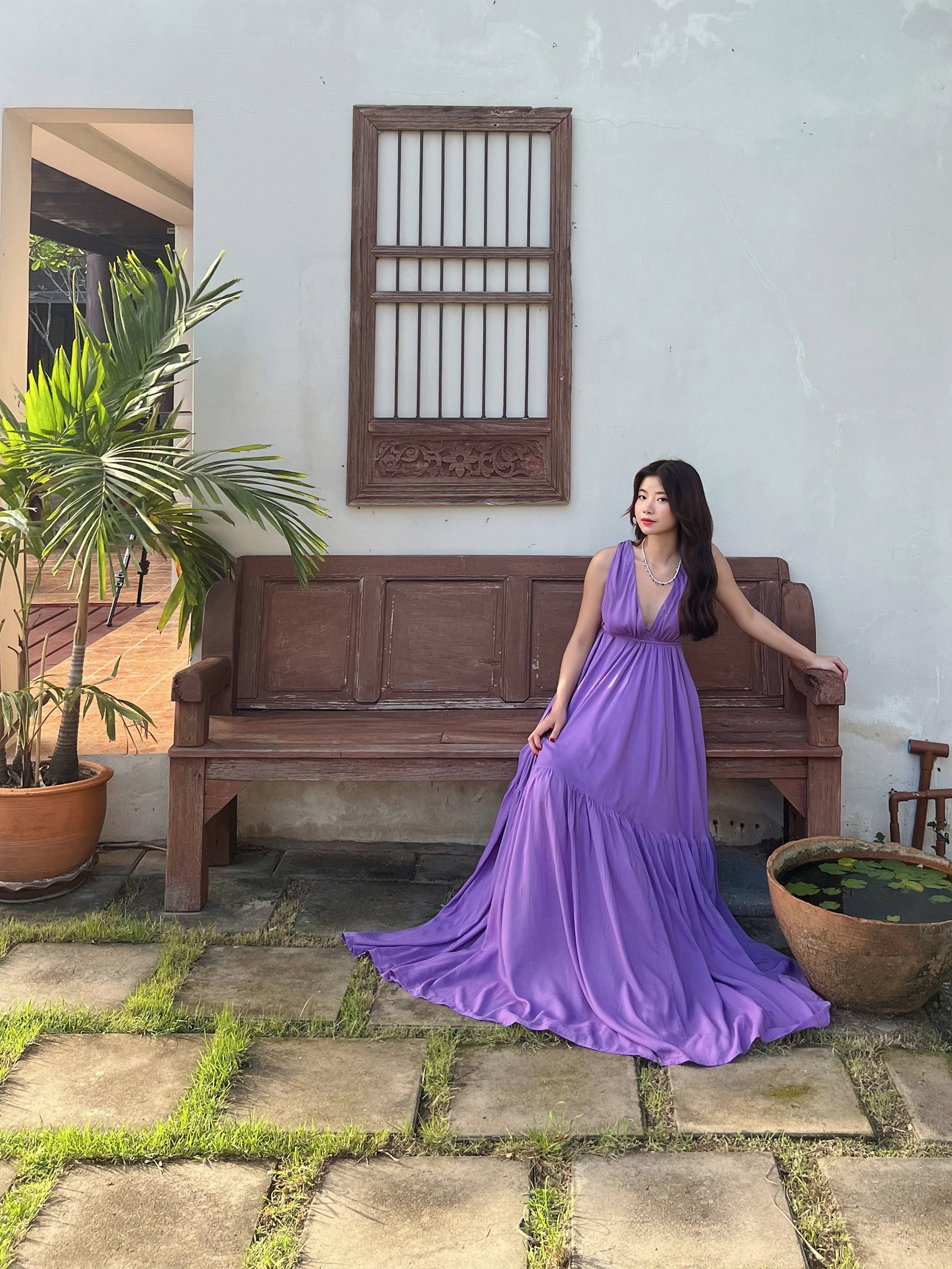 Austin Convertible Maxi Dress - Lavender