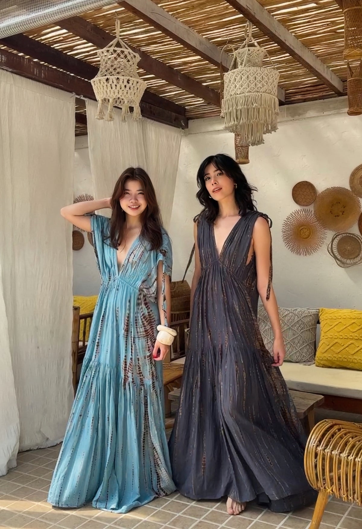 New summer arrivals from Coco de Chom featuring vibrant tie-dye kaftans, breezy maxi dresses, flowy kimonos, and beach-ready resort wear—handcrafted in small batches.