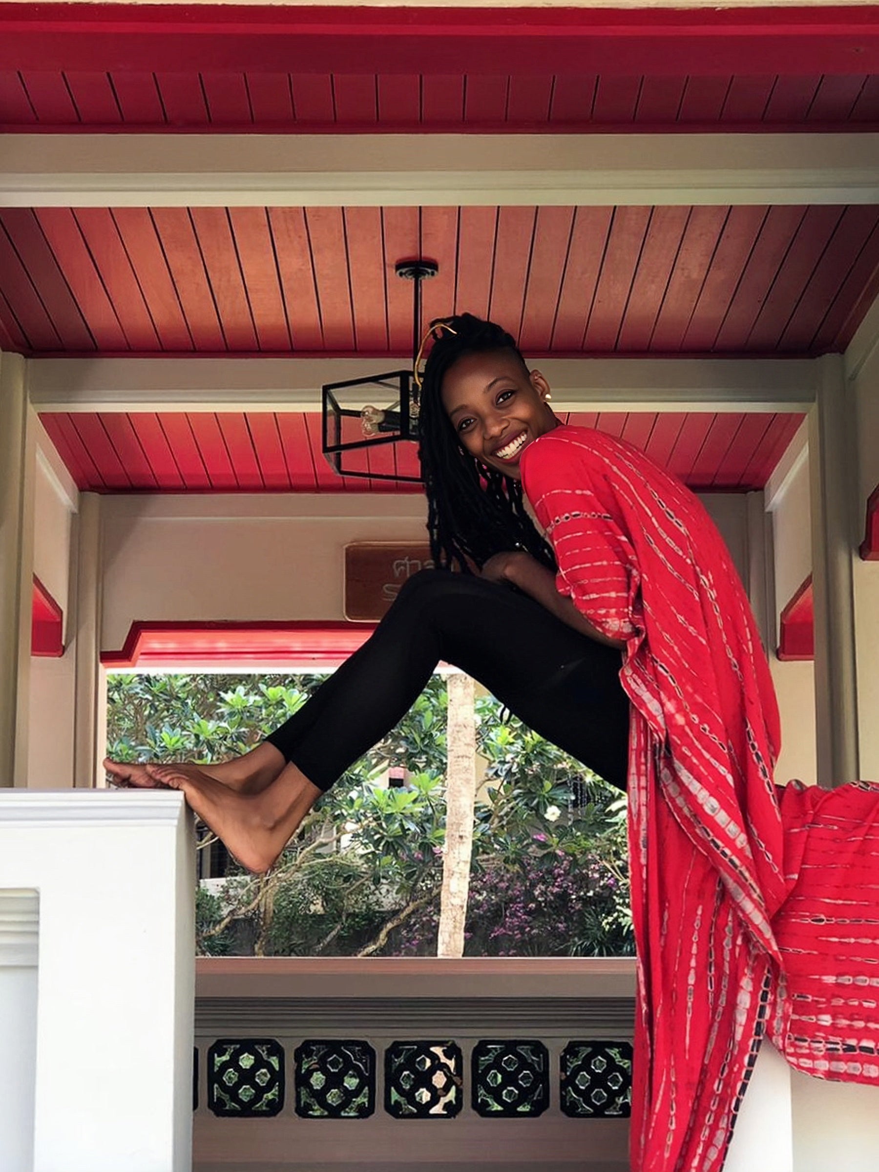 Get handmade red tie dye kimono robe, red tie dye beach coverup for summer or gift for her?