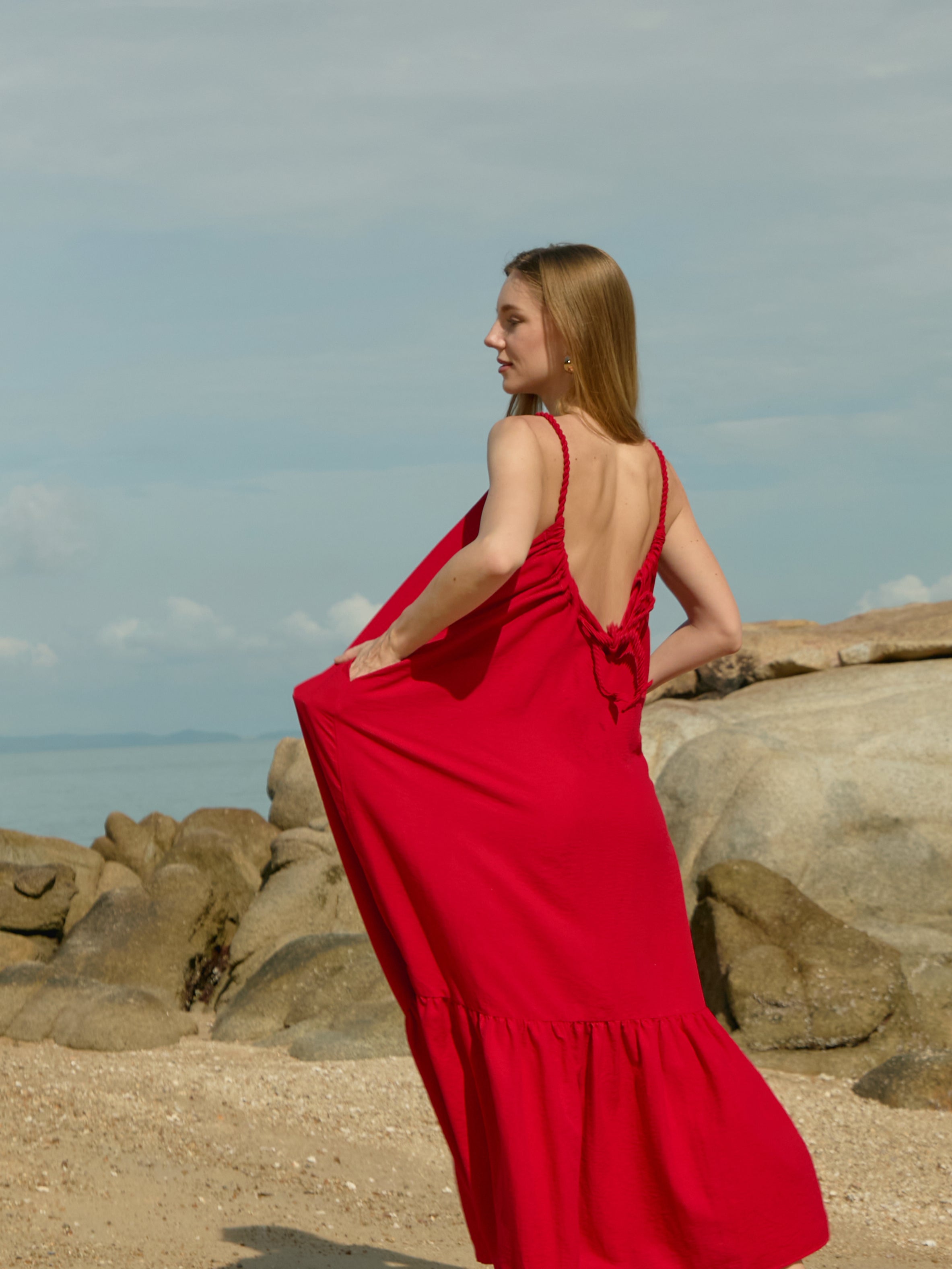 Olivia Maxi Dress - Red