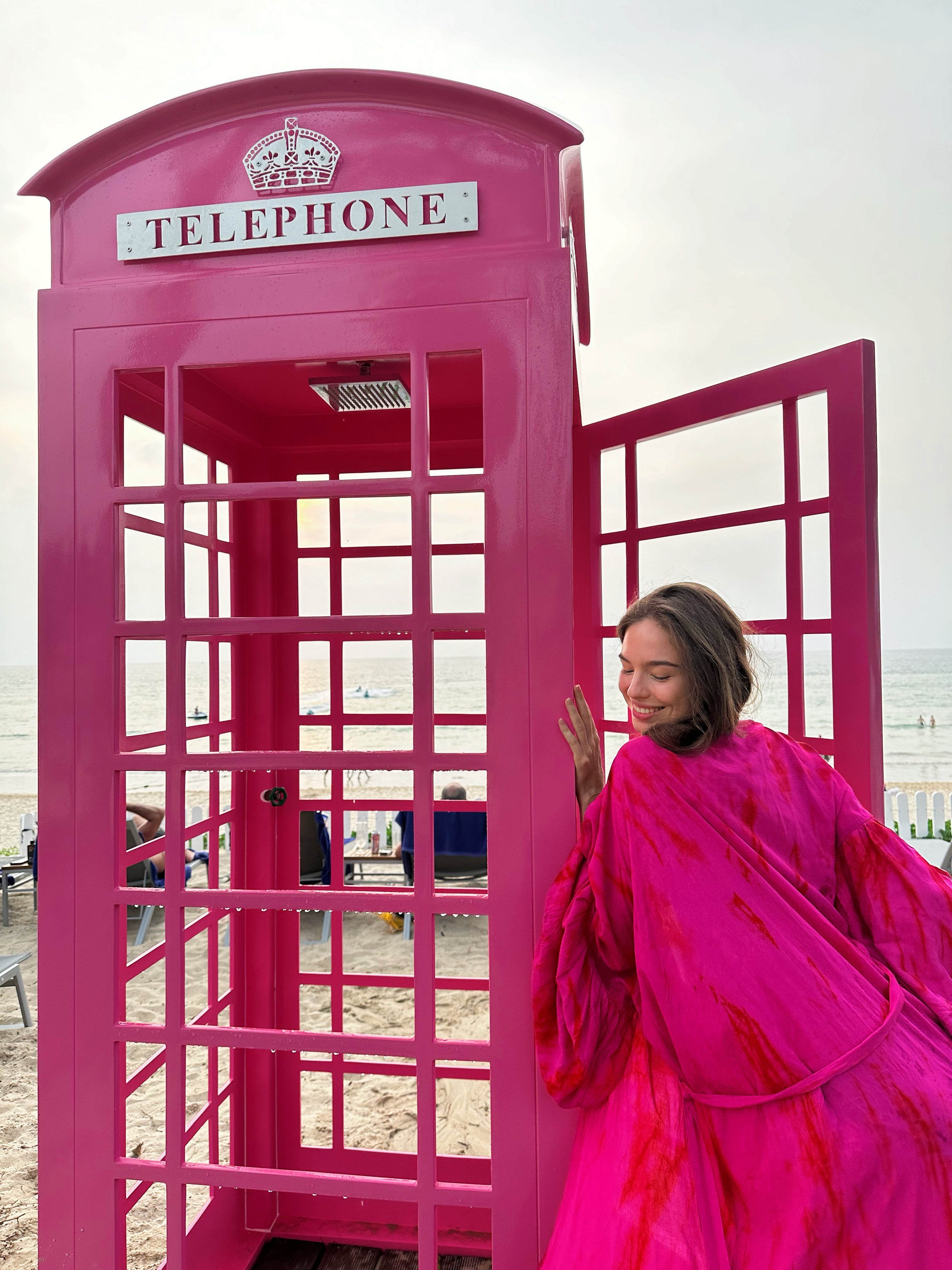 Shop Fuchsia Kimono Robe Tie Dye is as luxurious as it is versatile, Hot pink kimono robe tie dye for beach coverup, boho style tie dye kimono robe , handmade Pink kimono robe tie dye Coco de Chom