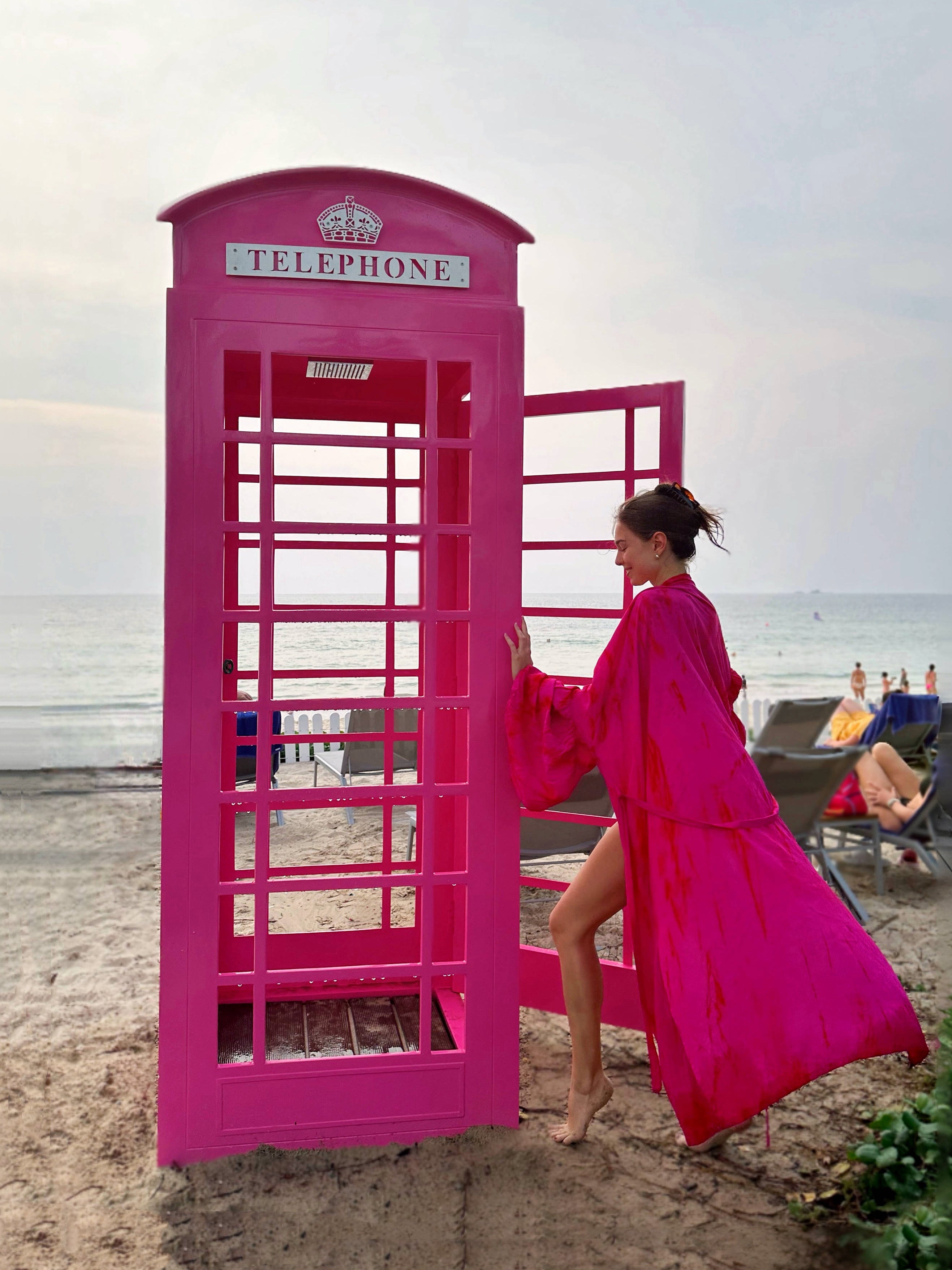 Beach outfits, pink kimono robe, tie dye kimono robe Beach cover up for beach vacation