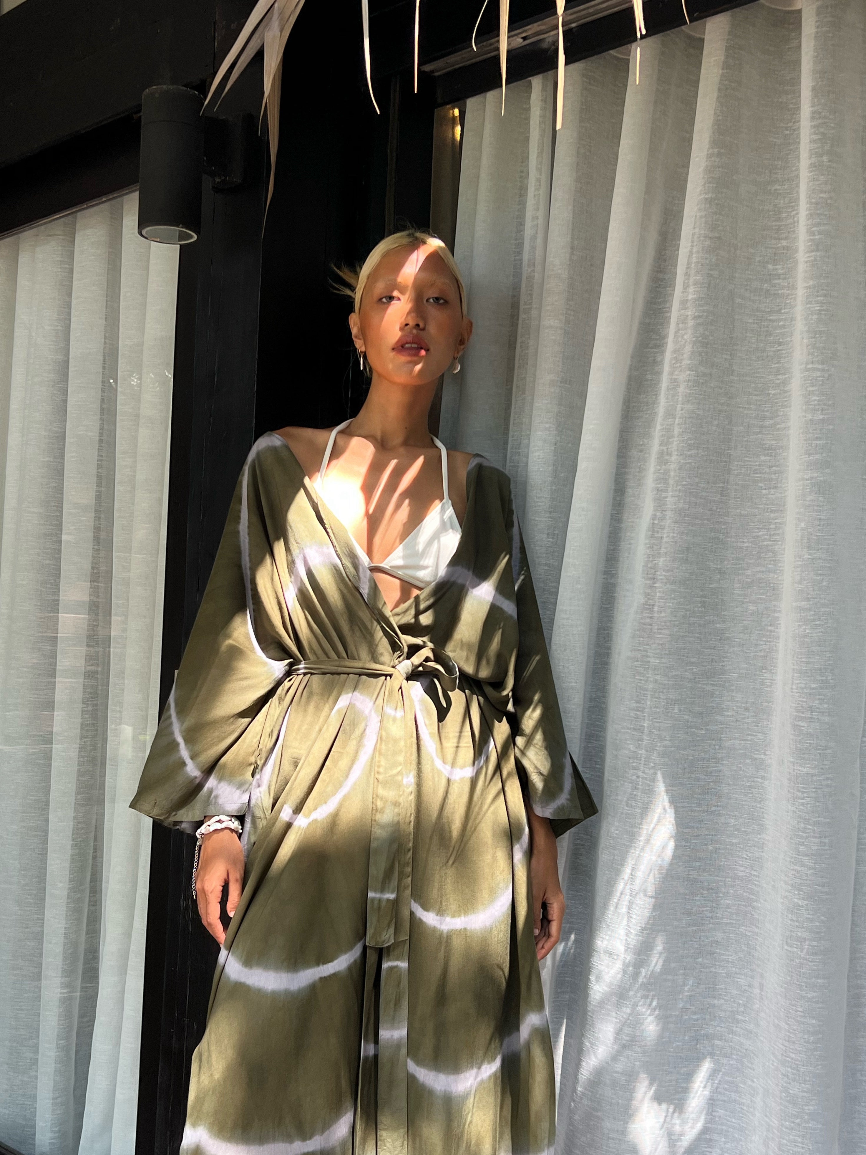 Shop Tie dye Kimono Robe is as luxurious as it is versatile,  Oversized tie dye kimono robe tie dye for beach coverup, boho style tie dye kimono robe , handmade kimono robe tie dye COCO DE CHOM