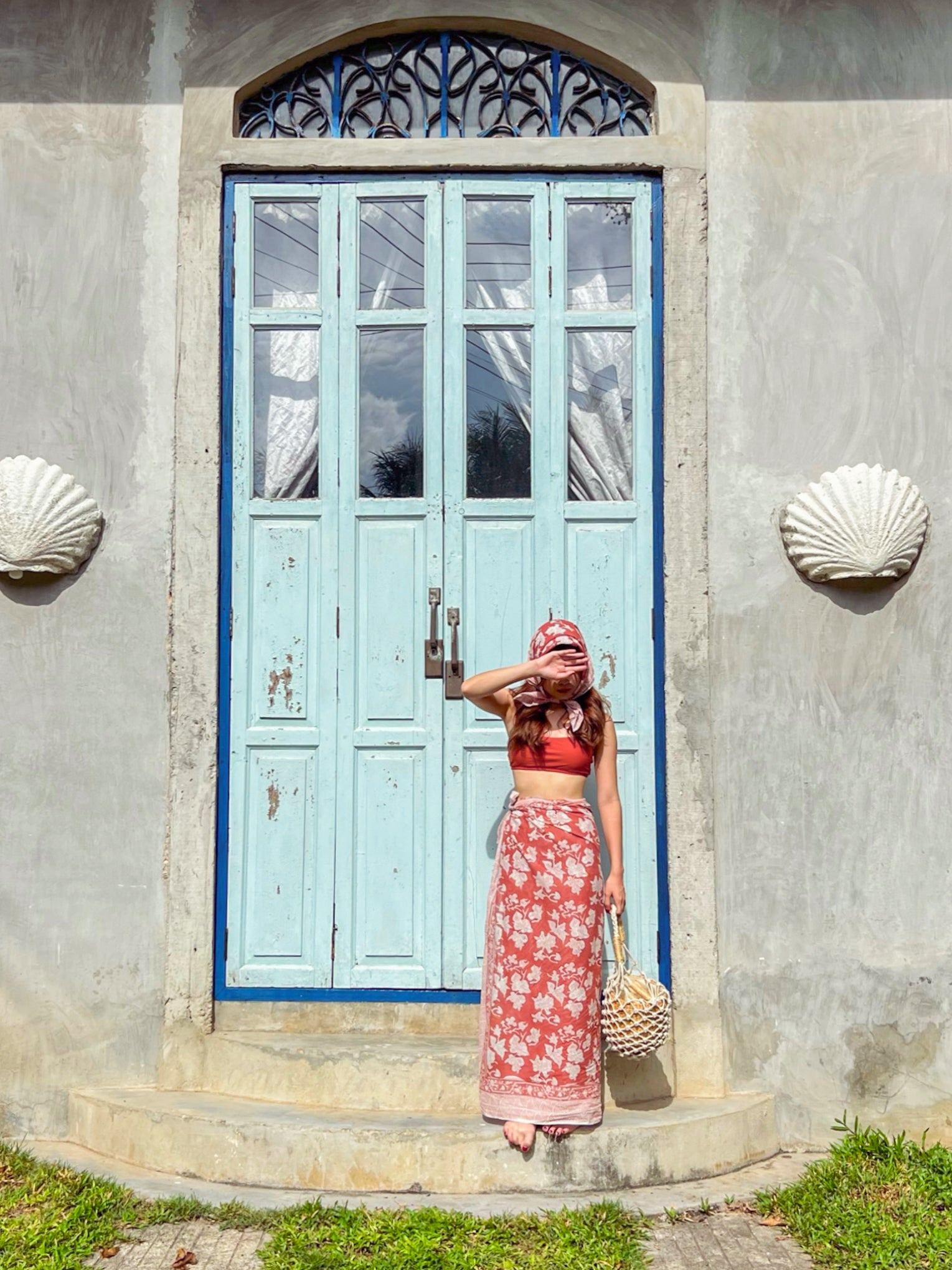 Cotton Tropical Sarong in Rust, Bougainvillea Sarong Crafted with love by our artisans in Jaipur, this cotton sarong is ideal for celebrating life's unforgettable moments - from lounging on the sand to dancing on the beach. Wear it as a wrapped dress or a skirt