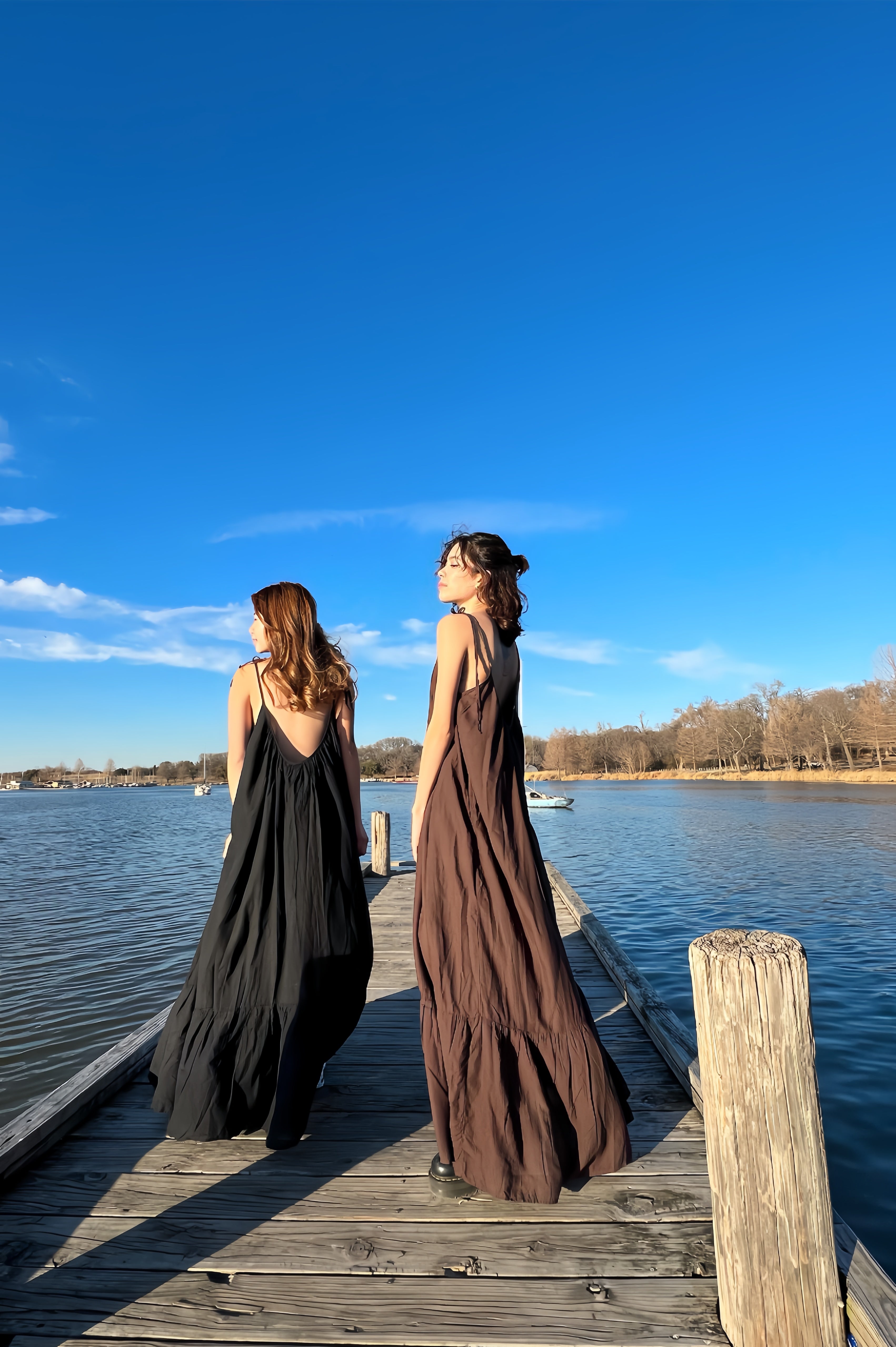 Mali Backless Maxi Dress - Noir