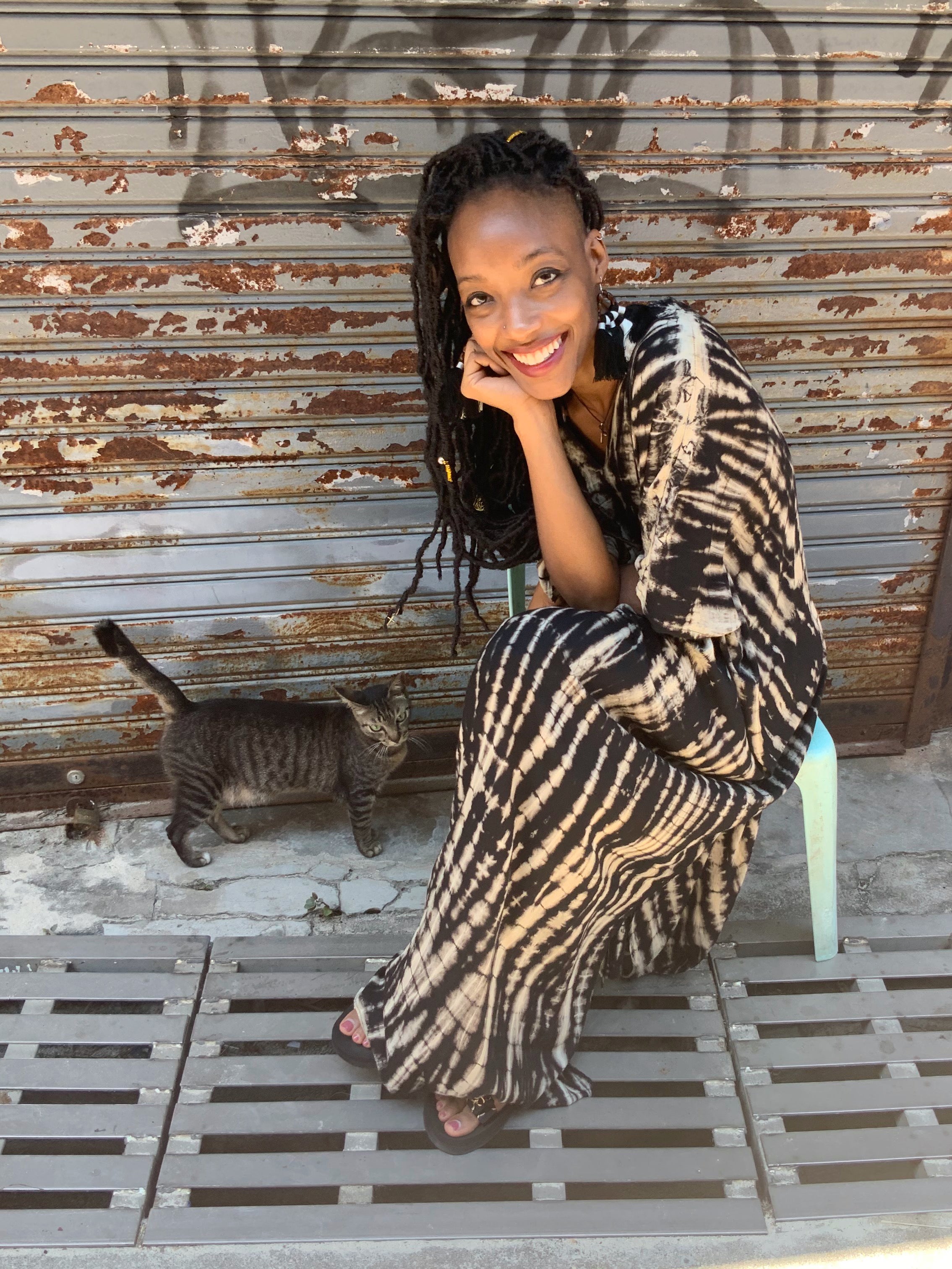 Shop Boho Tie Dye Kaftan for unisex, Oversized Caftan, black kaftan for unisex, Maxi Kaftan in tie dye, all handmade with love with Coco de Chom