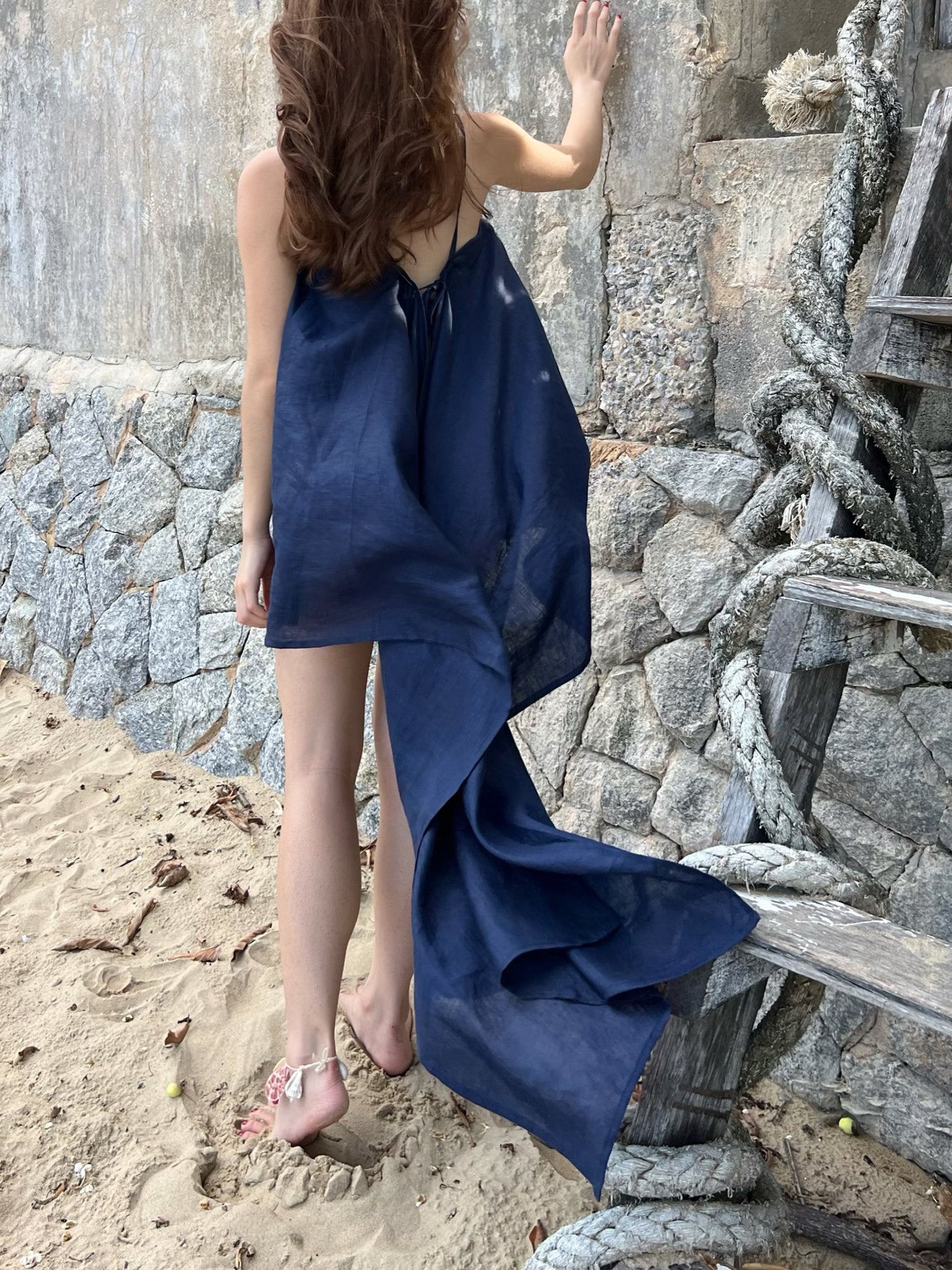 Lana Linen Beach Cover up Tunic