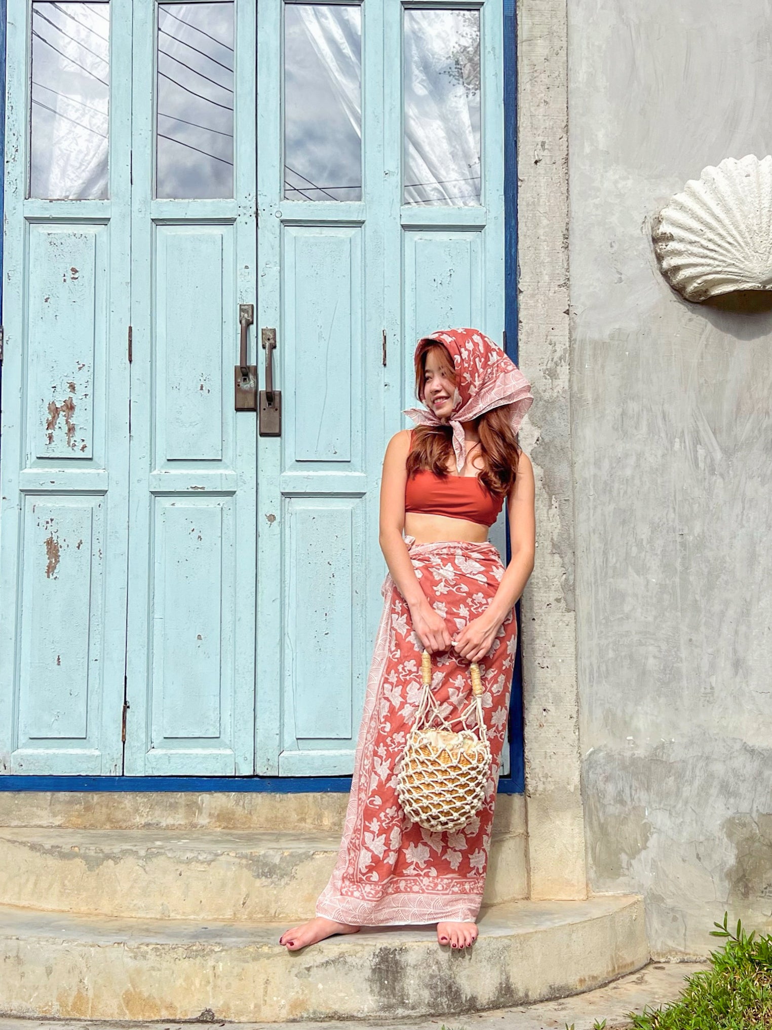 Cotton Tropical Sarong, Bougainvillea Sarong Crafted with love by our artisans in Jaipur, this cotton sarong is ideal for celebrating life's unforgettable moments - from lounging on the sand to dancing on the beach. Wear it as a wrapped dress or a skirt