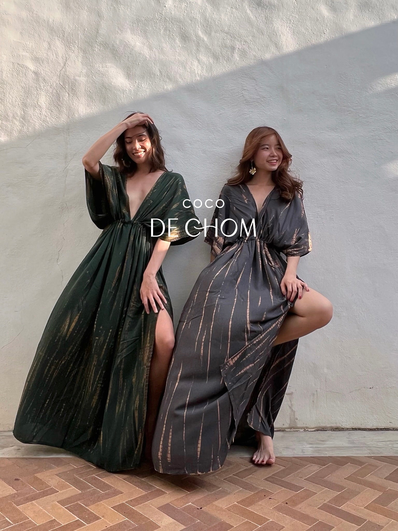 Green Goddess Tie-Dye Kaftan Maxi Dress: A captivating, airy long kaftan that ignites dreams of wind in your hair, the gentle sounds of ocean waves, and the sand beneath your feet. The perfect choice for a beach cover-up, beach dress, or resort dress on your vacation. Shop with Coco de Chom?