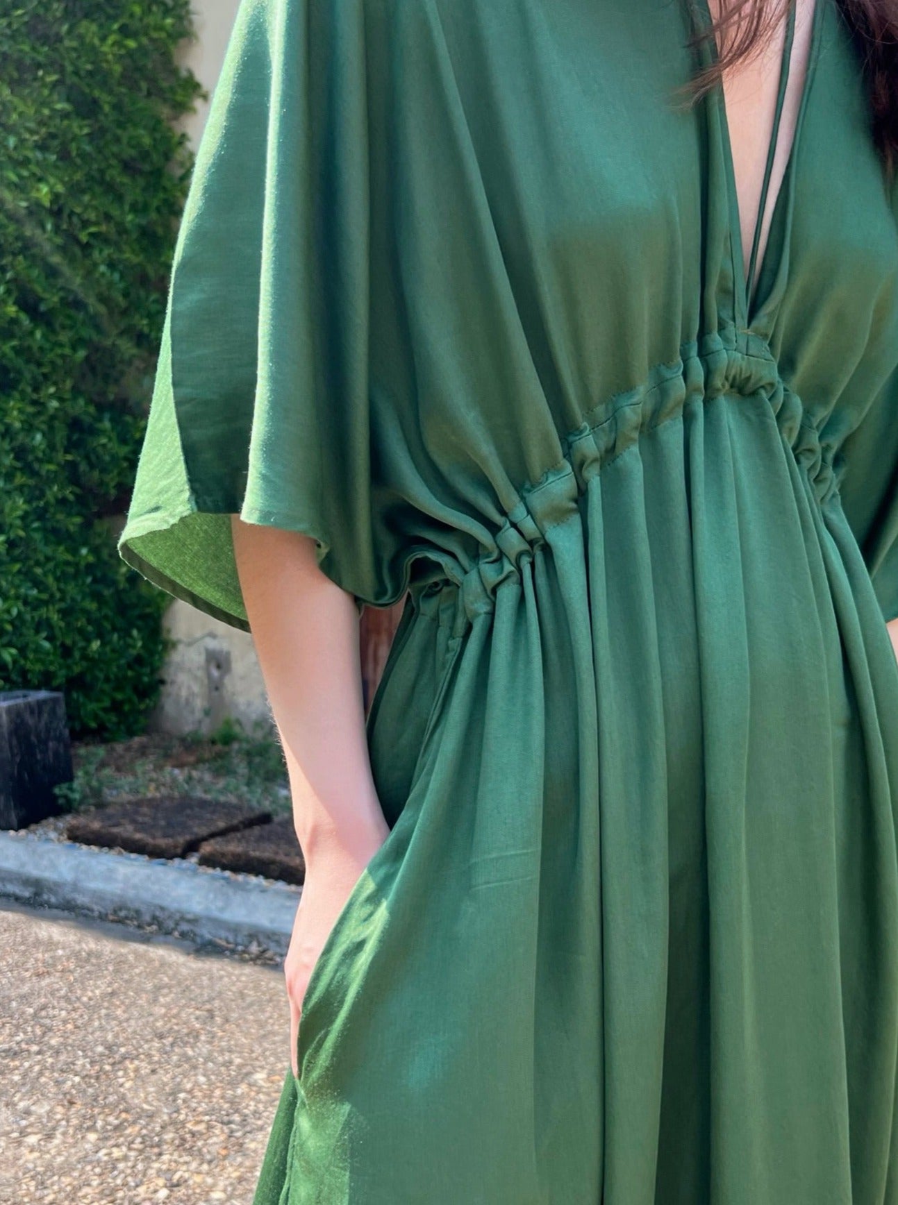 Kori Green Goddess Kaftan Maxi Dress