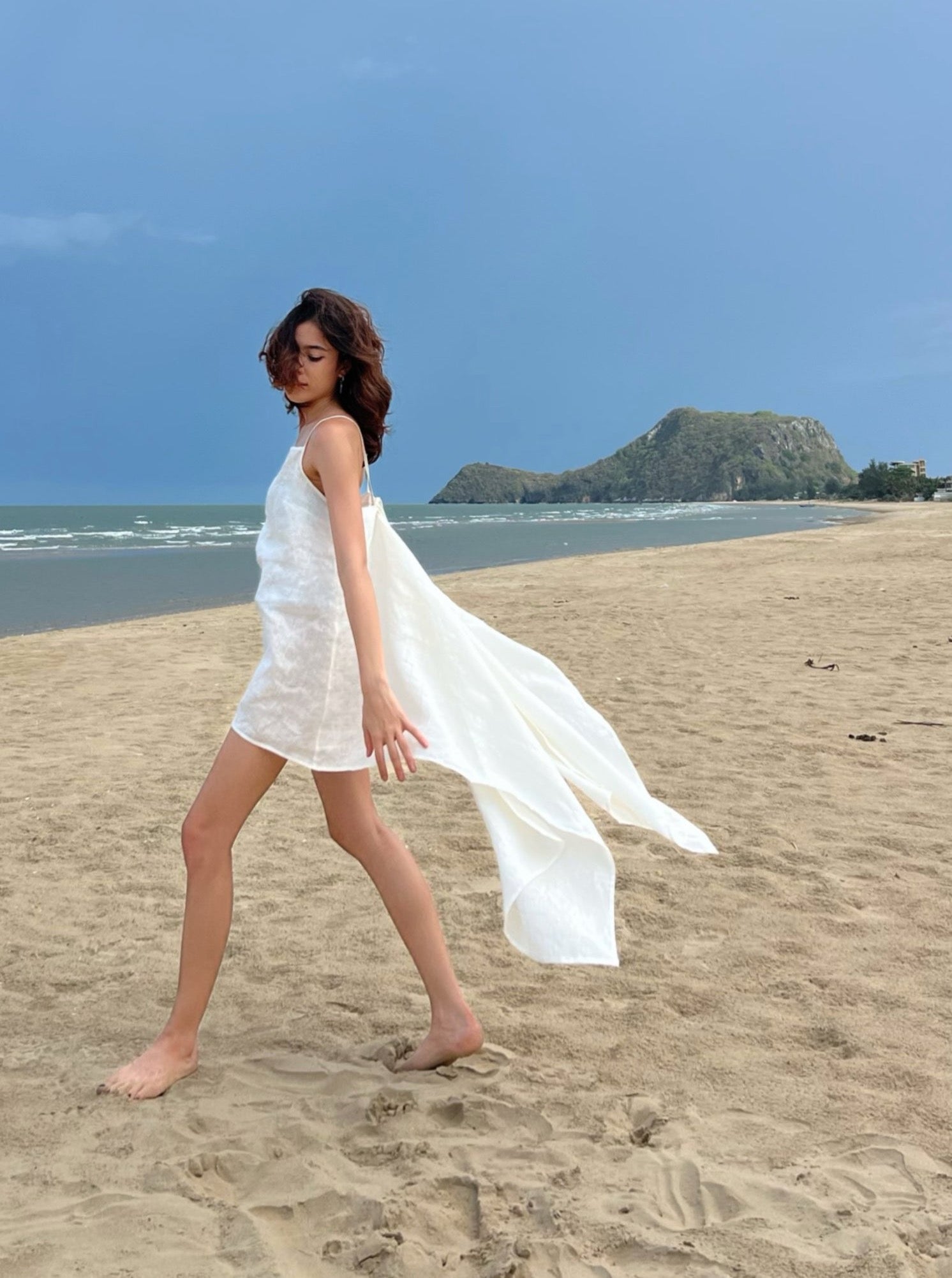 Linen beach hot sale cover up