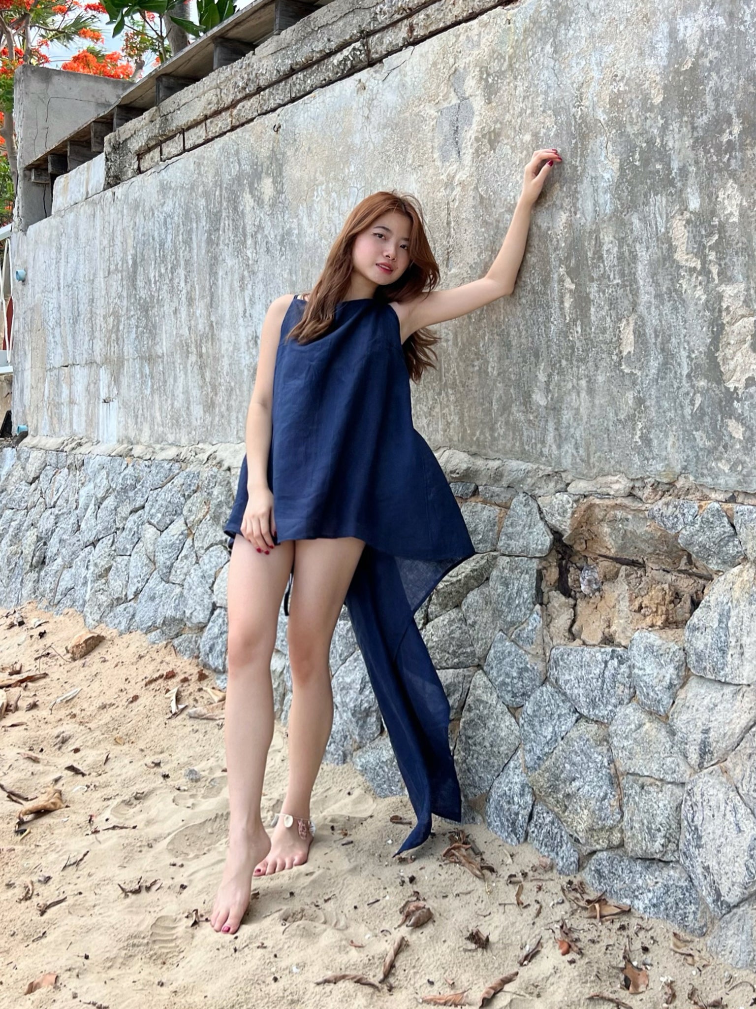 Lana Linen Beach Cover up Tunic