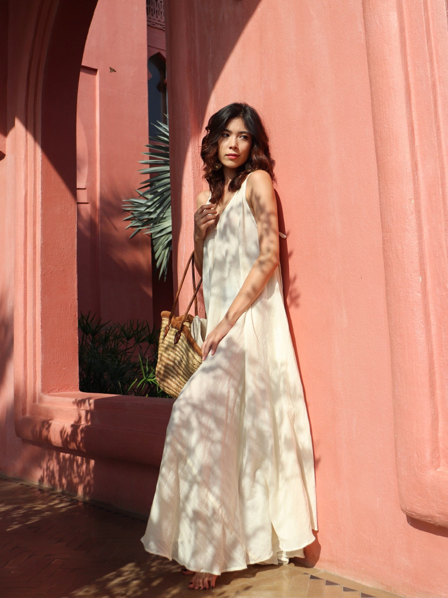 maxi beach dress women 'Flavia' Cutout Print and layered boho jewelry for an effortless daytime outfit Buy self. Green Crochet Maxi