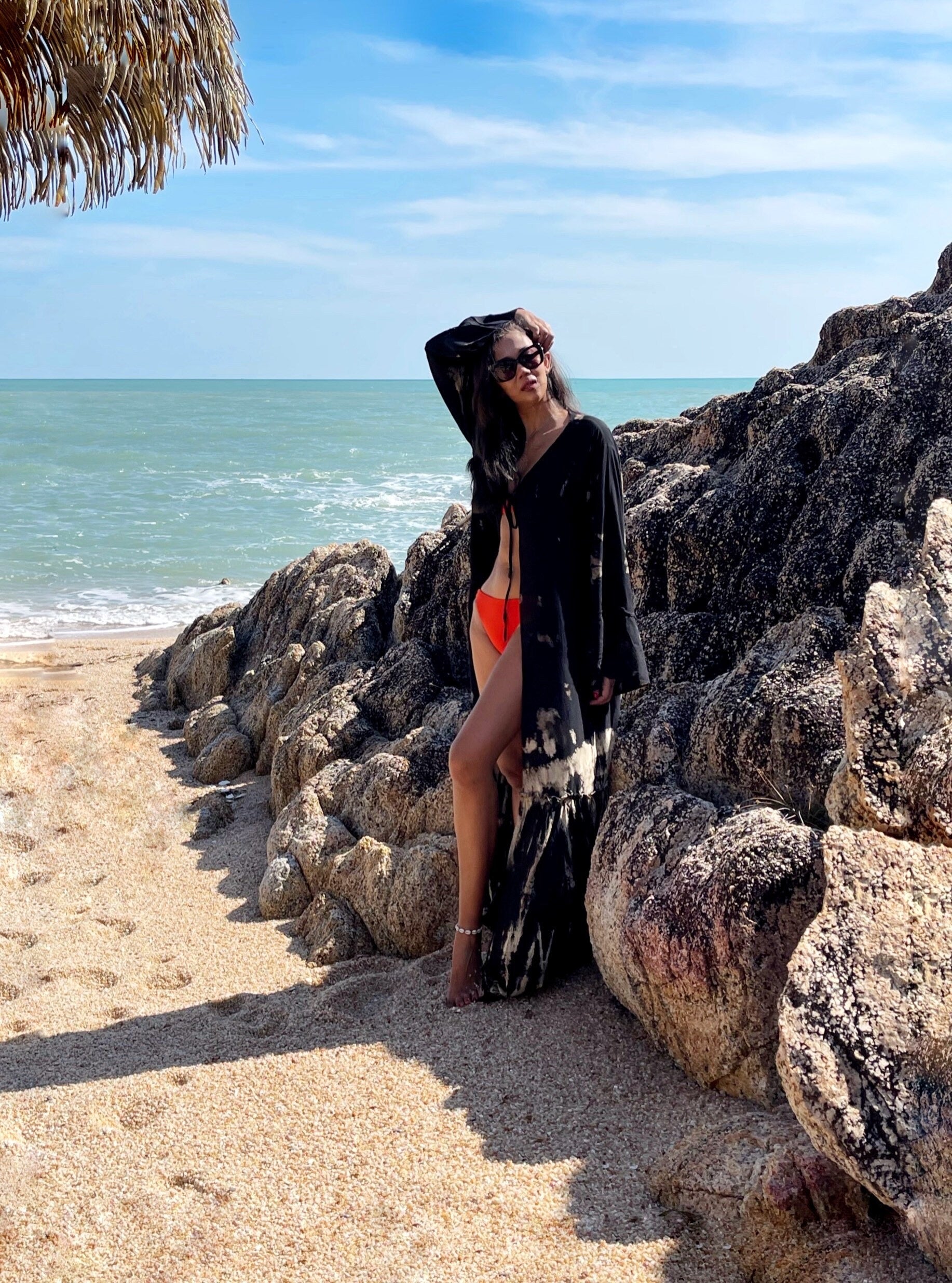 Nina- Kimono Robe - Black