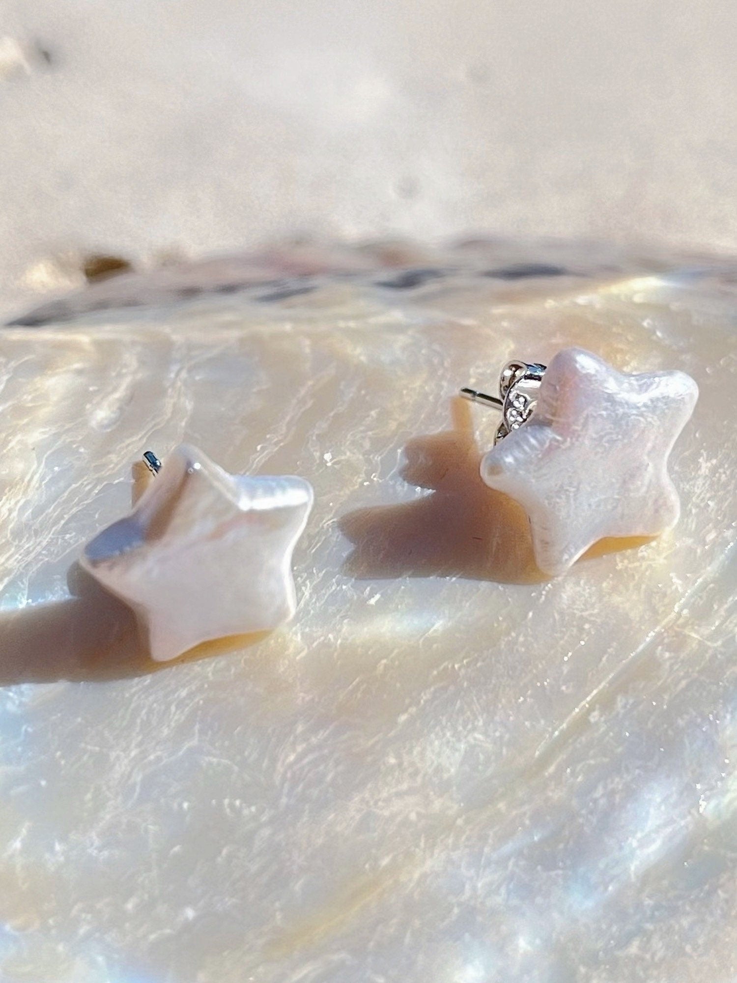 Pearl North Star Earrings Star Earrings for sale?