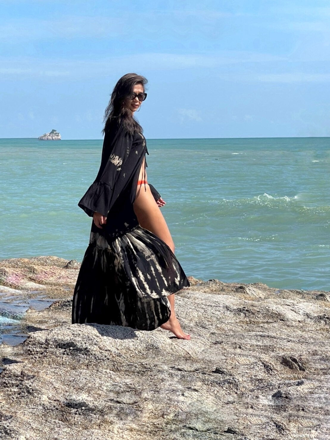 Nina- Kimono Robe - Black