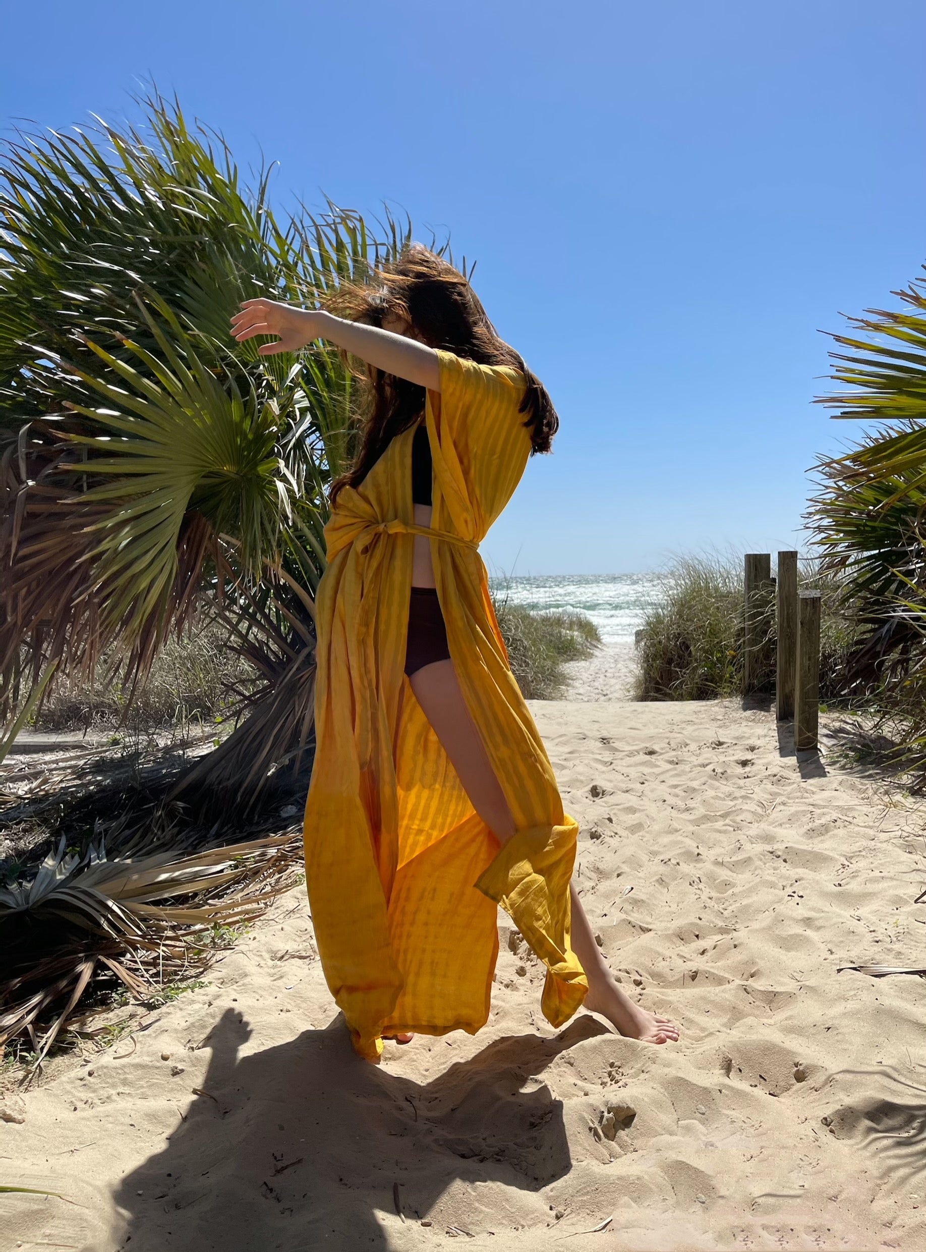 Moon Tie Dye kimono robe