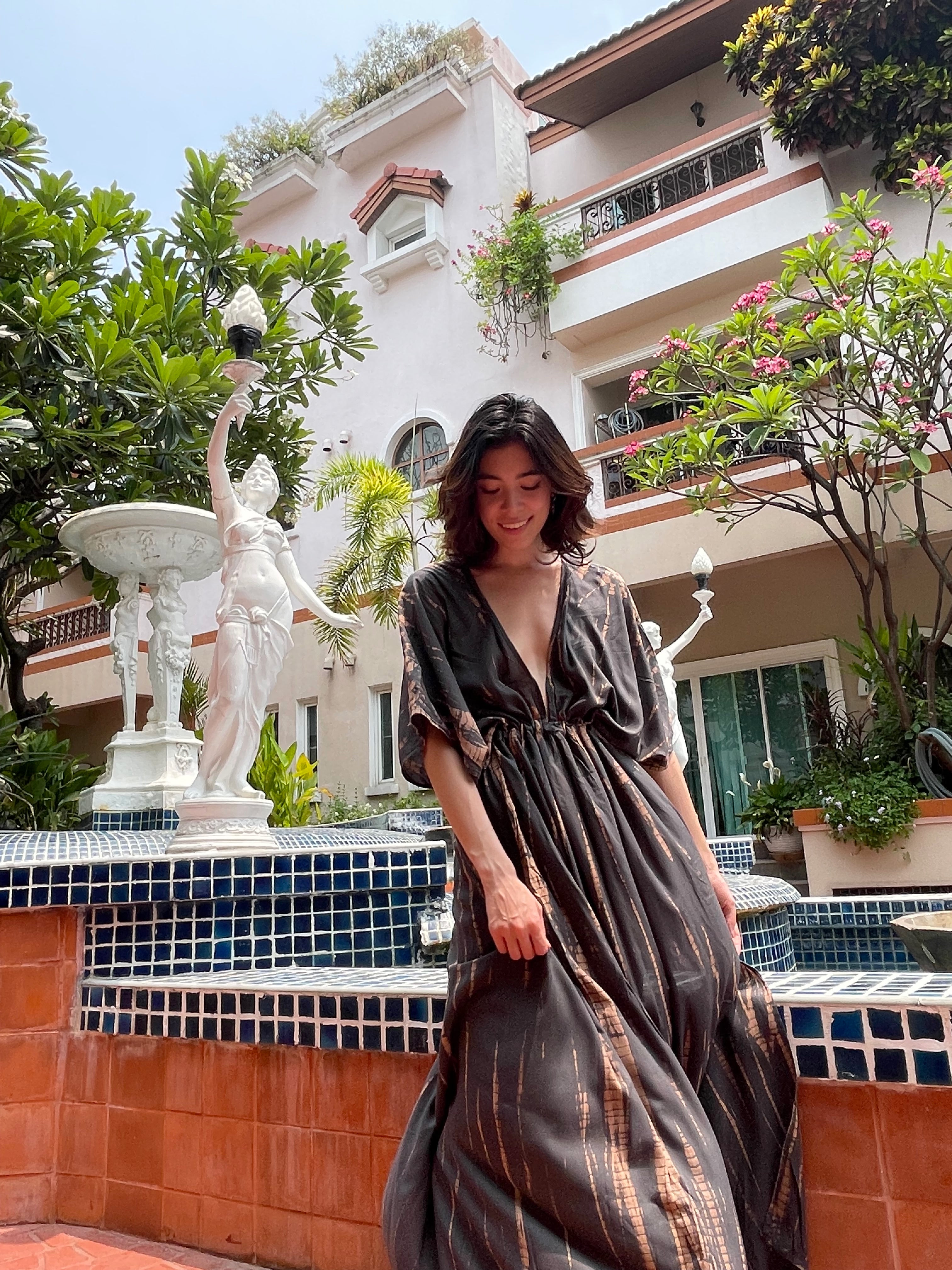 Enjoy the sun in style with Goddess Tie dye maxi dress, perfect tie dye Cover up for this summer!