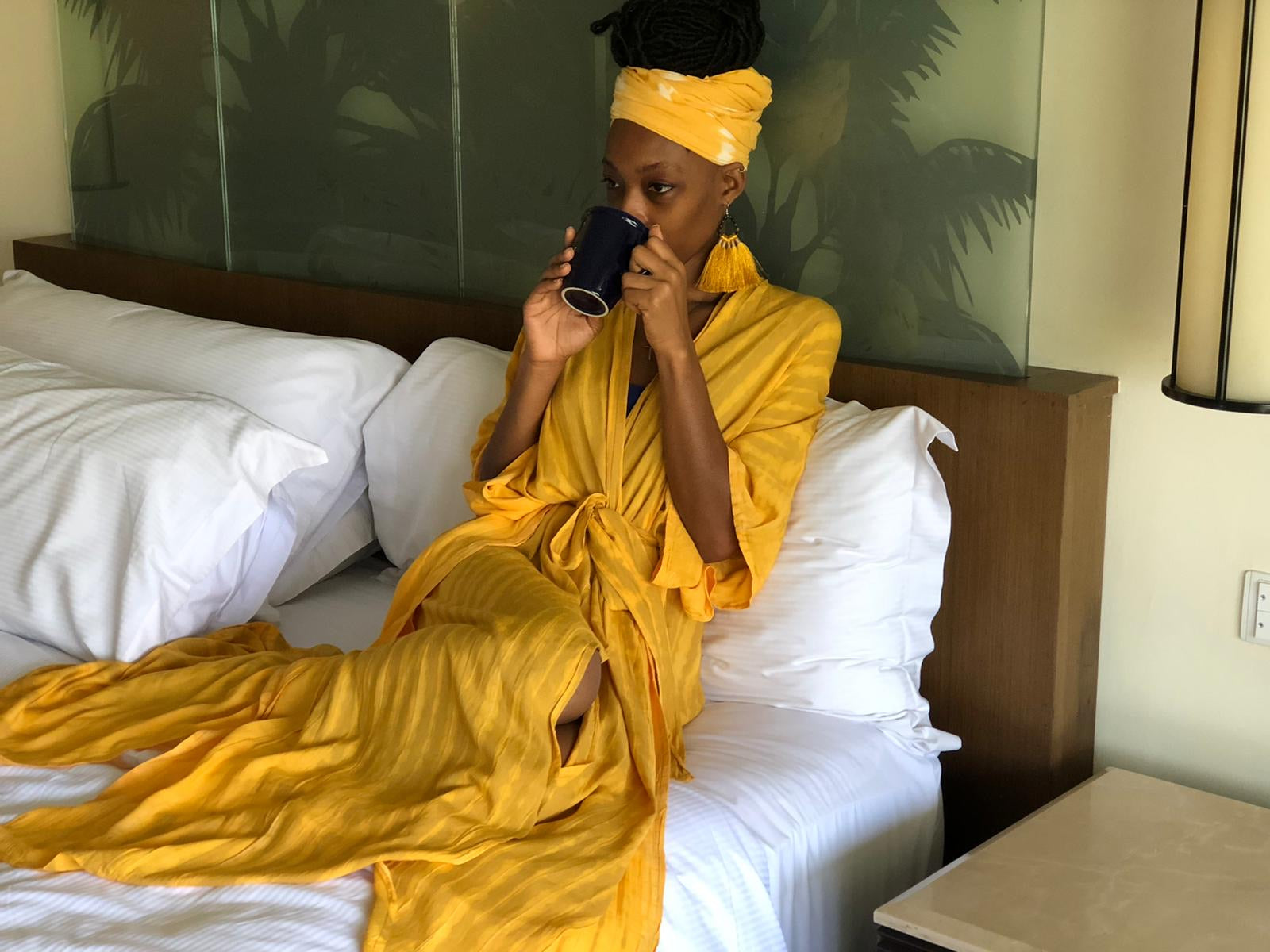Moon Tie Dye kimono robe