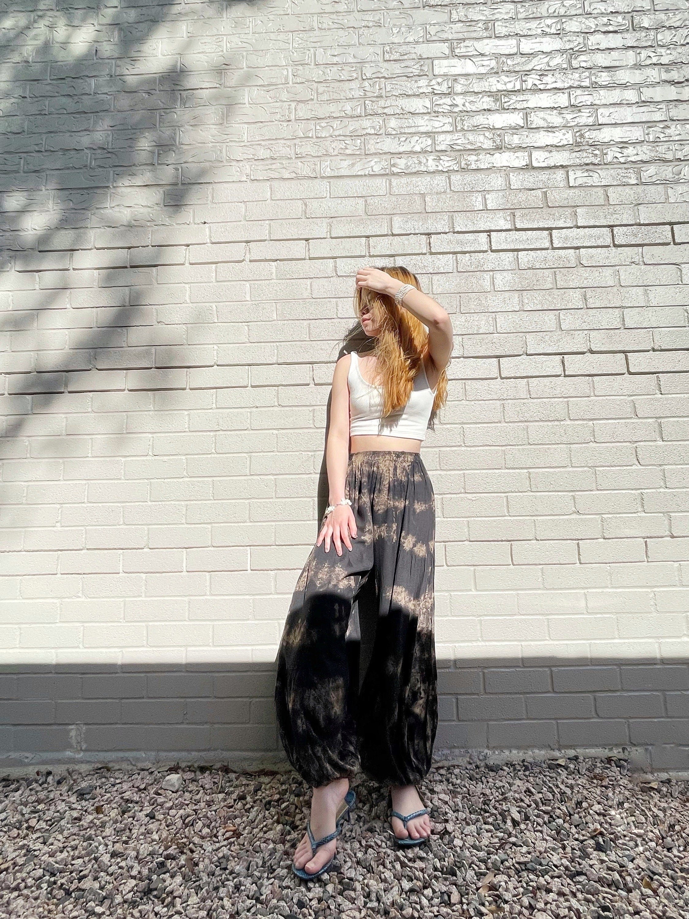 Mak Tie Dye Hippie Pants - Marble
