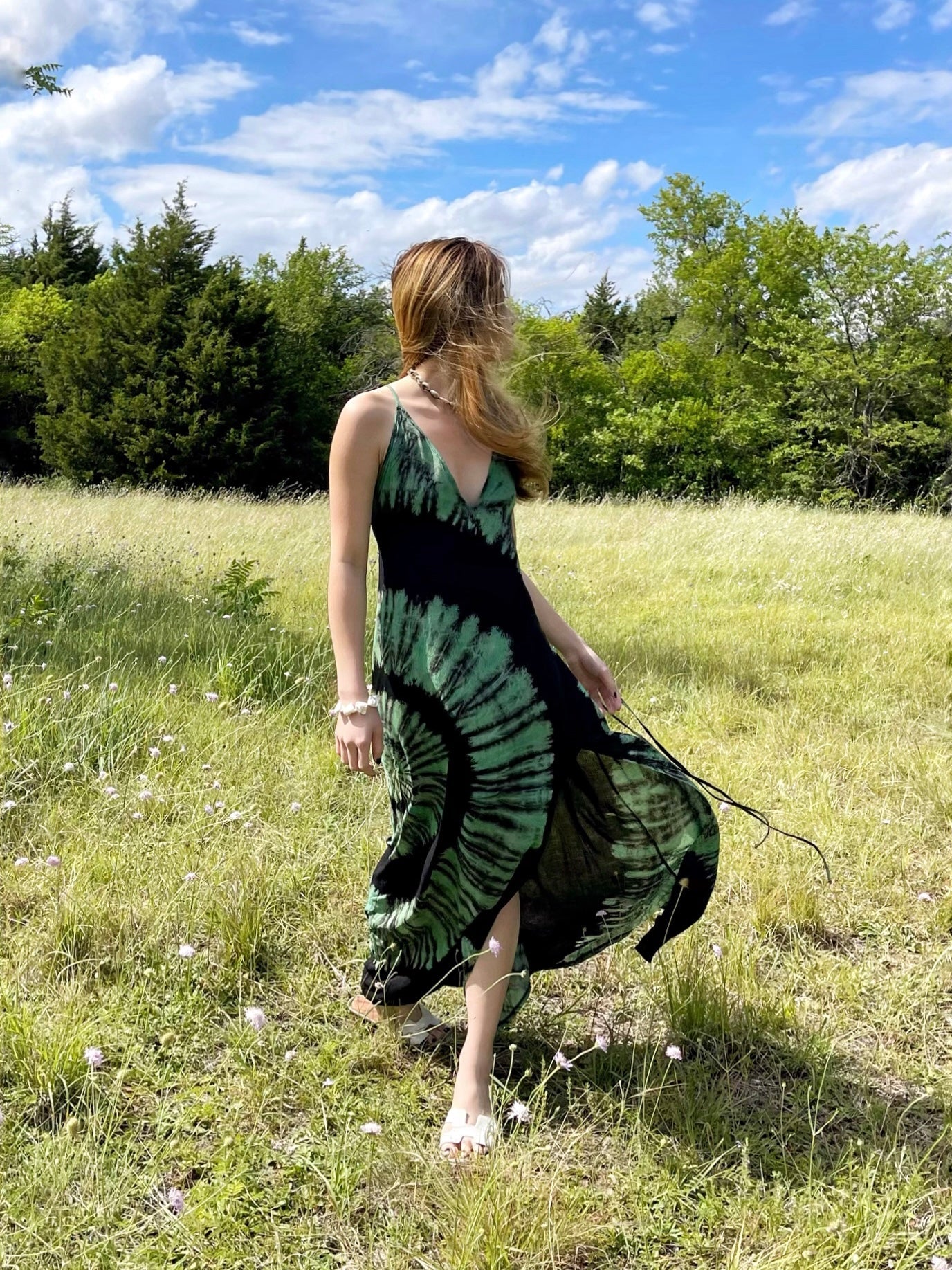 Shop tie dye slip maxi dress, summer dress, tie dye dress for summer by Coco de chom?