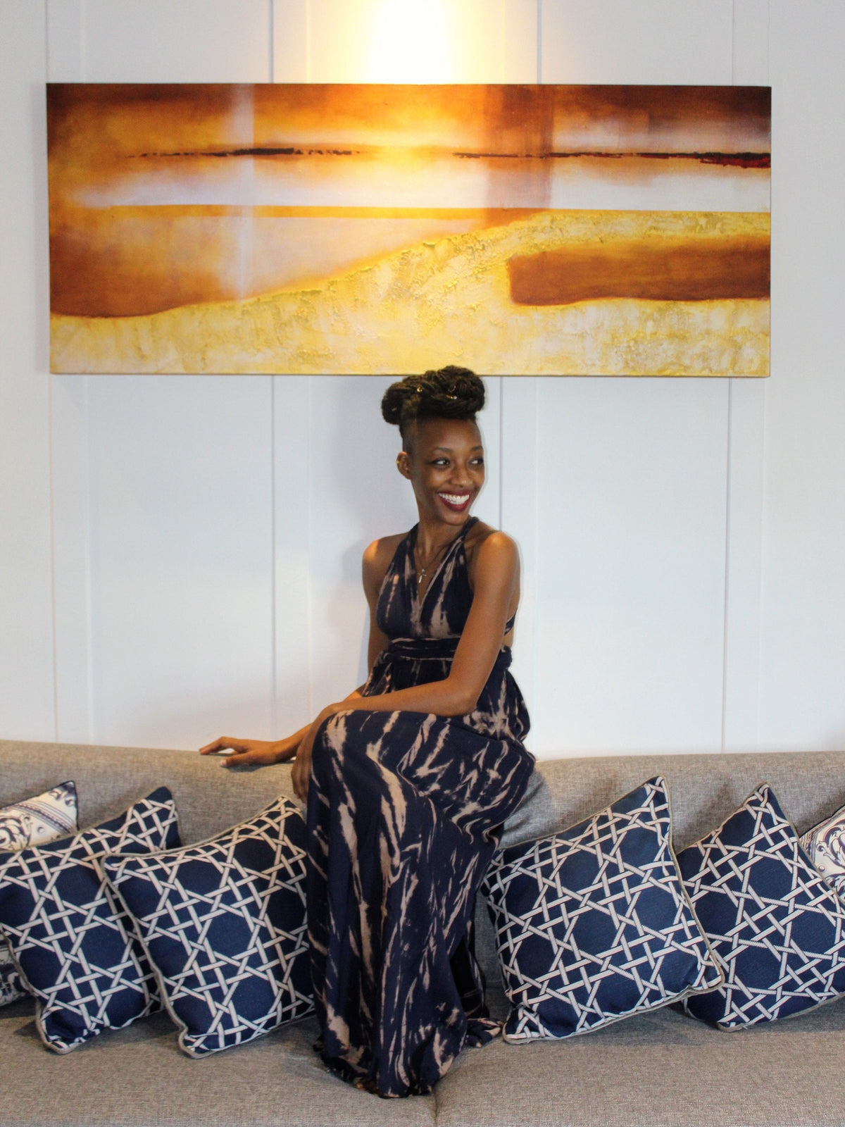 Infinity Maxi Dress - Navy