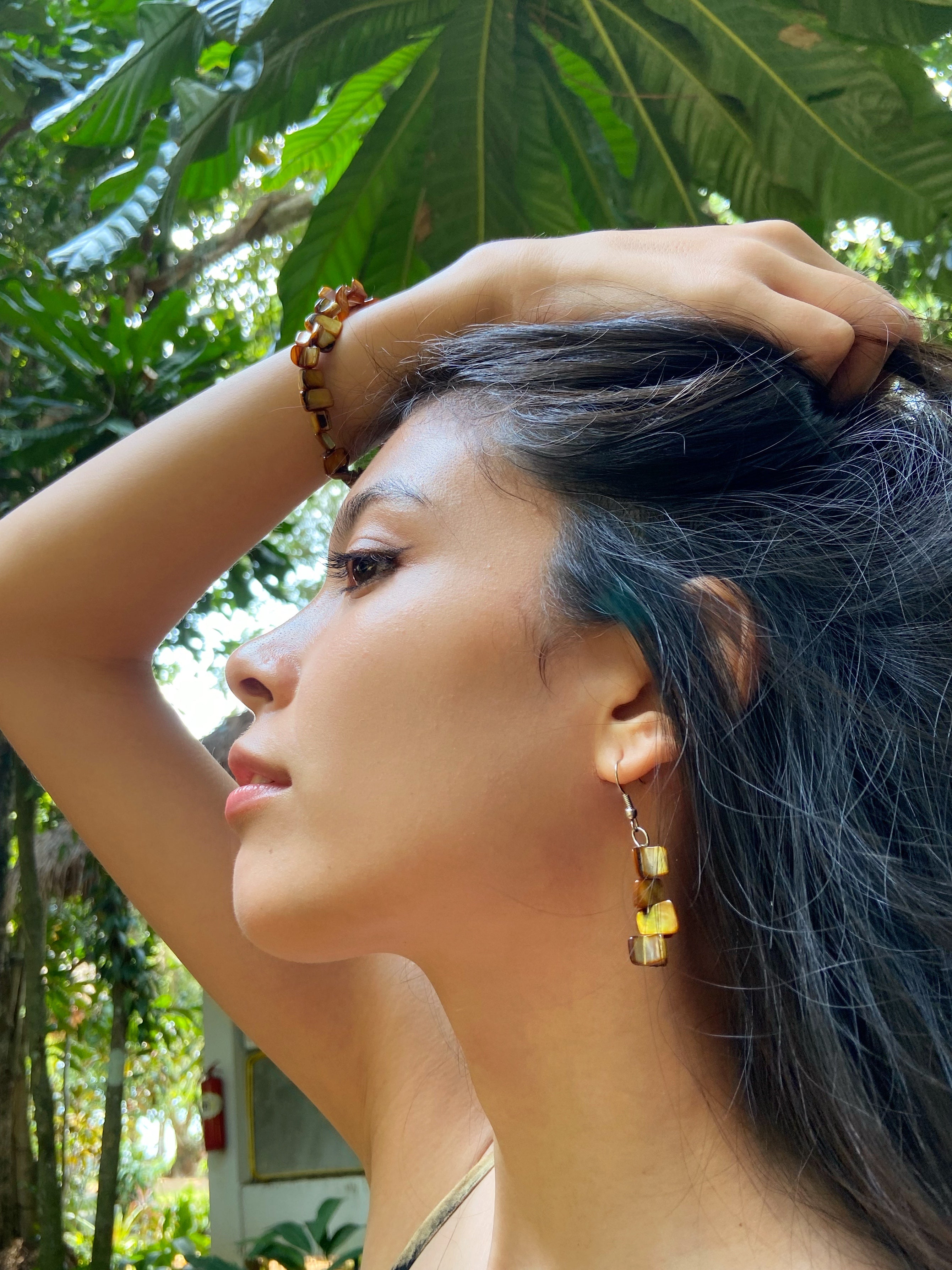 Shop handcrafted Mother of pearl Earrings, beach accessories, Boho earrings from Coco de Chom - boho chic resort ready