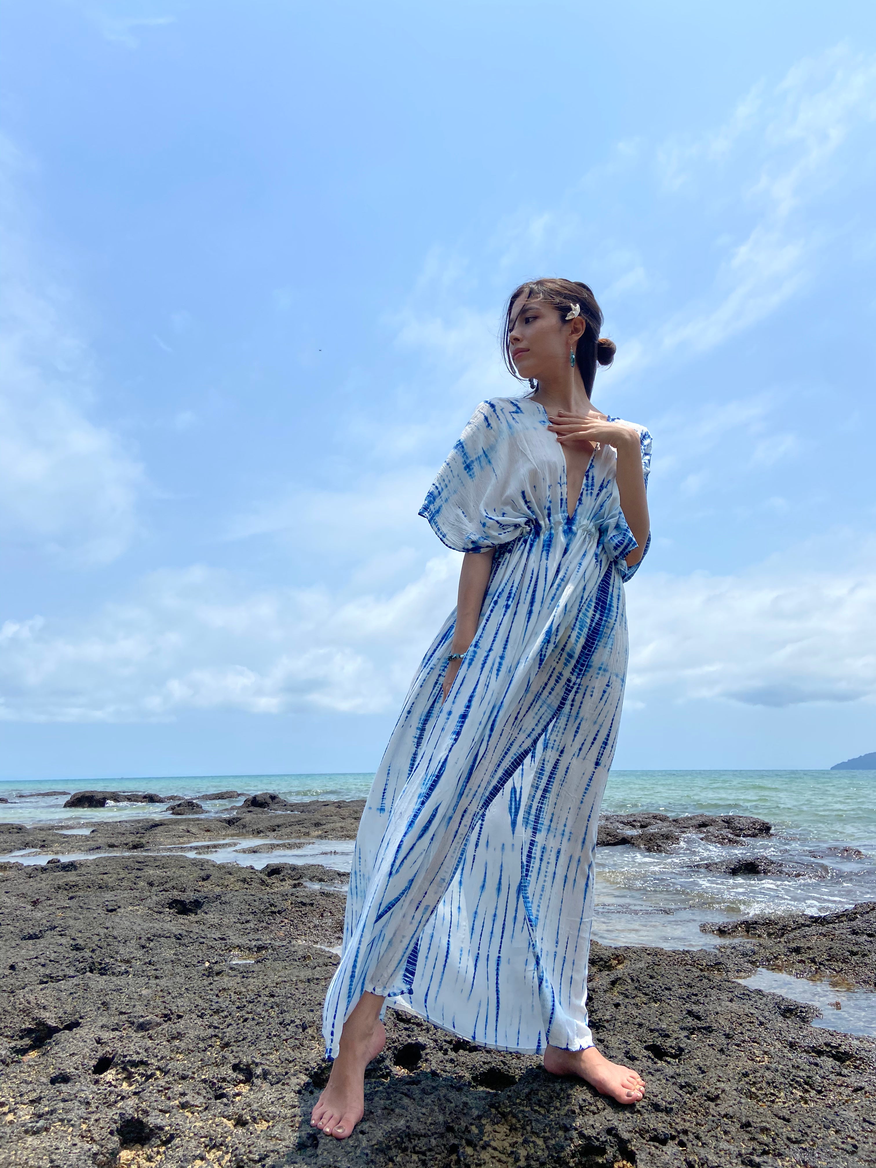Goddess  Dress - Tie dye Maxi Dress | Coco De Chom | Summer Maxi Dress