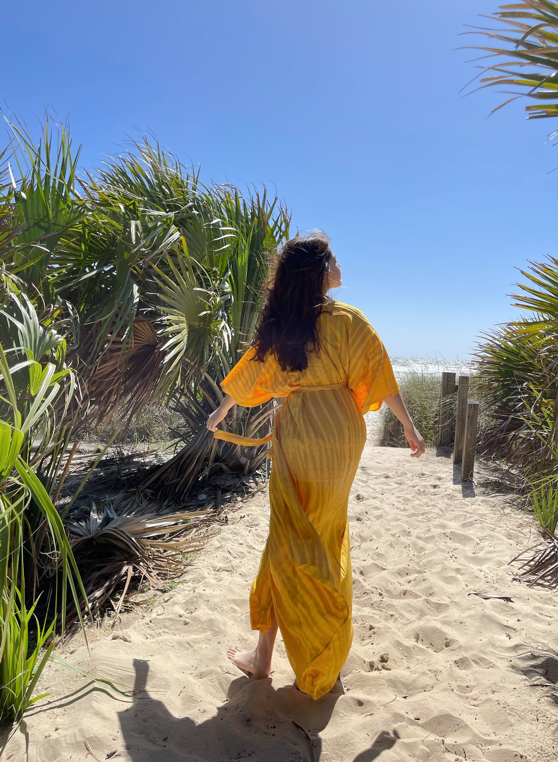 Moon Tie Dye kimono robe
