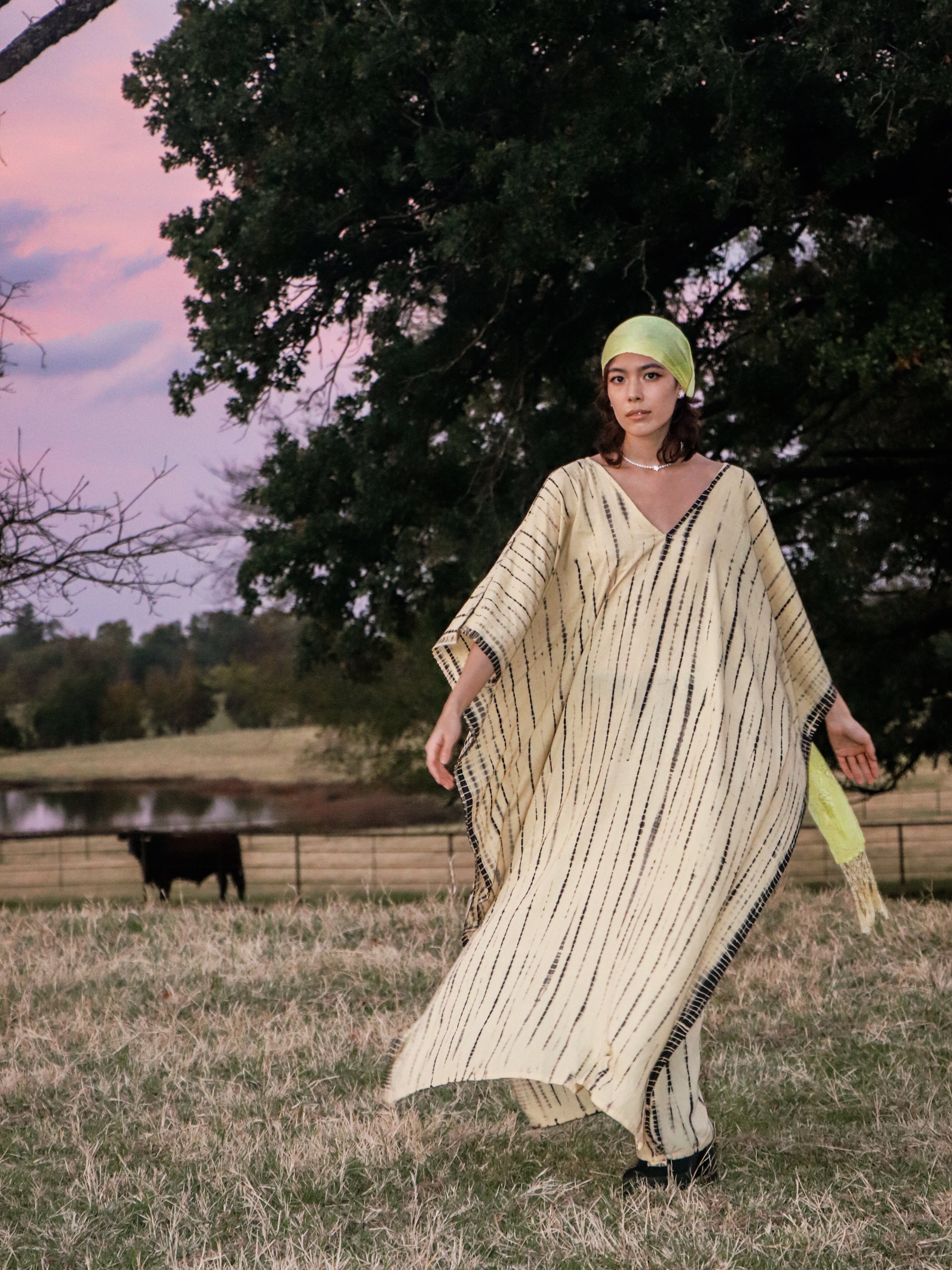 Maya Maxi Kaftan - Cream