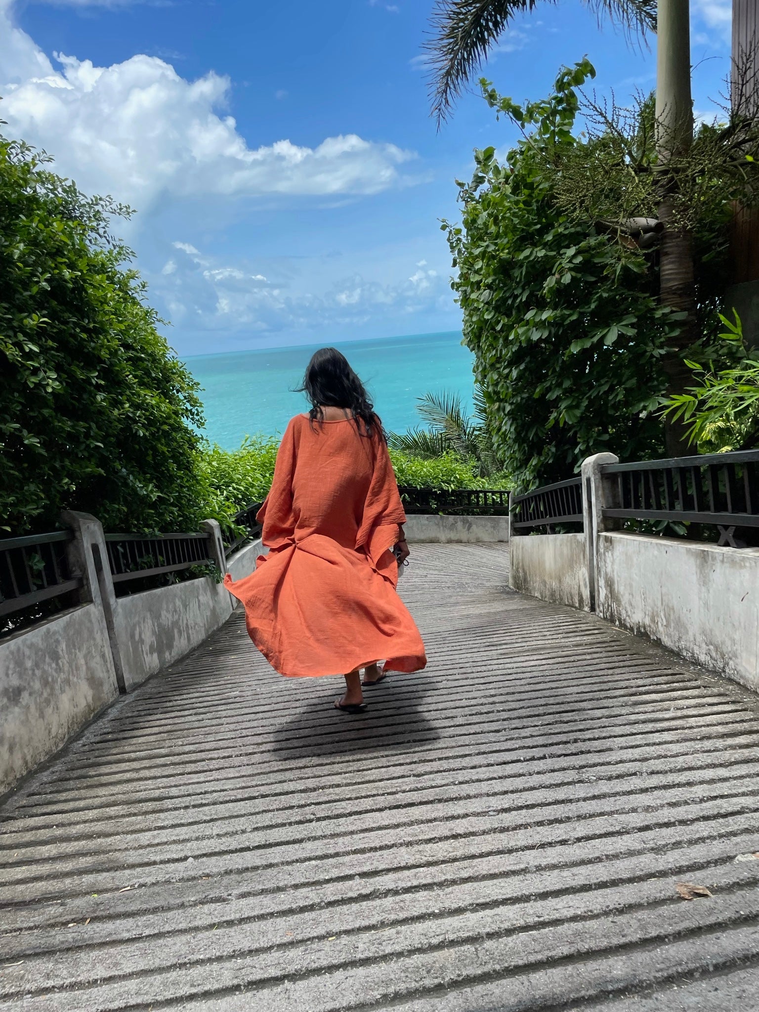Amara Kaftan Top - Rust