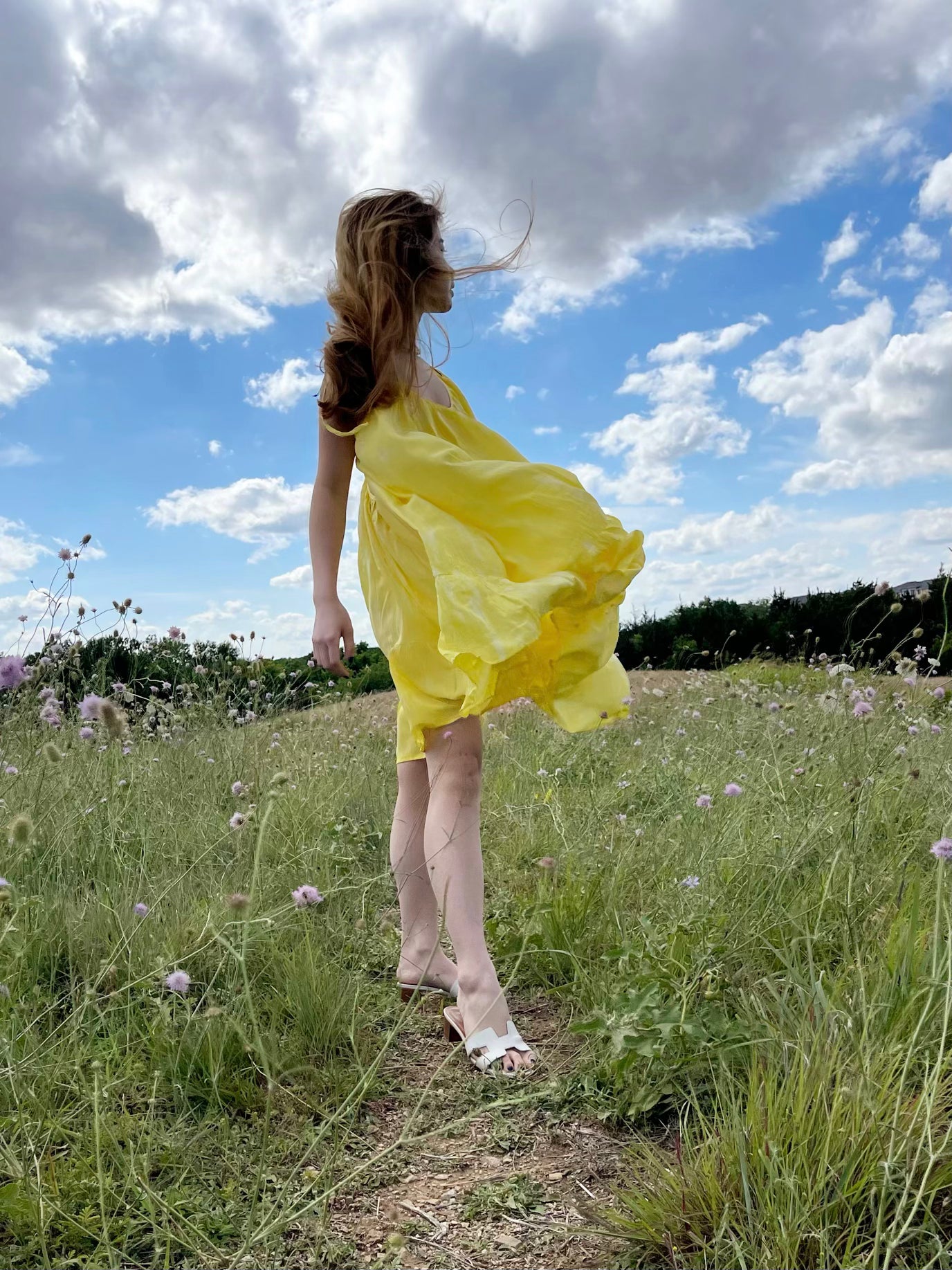 Alice Tie Dye Mini Dress- Lemon