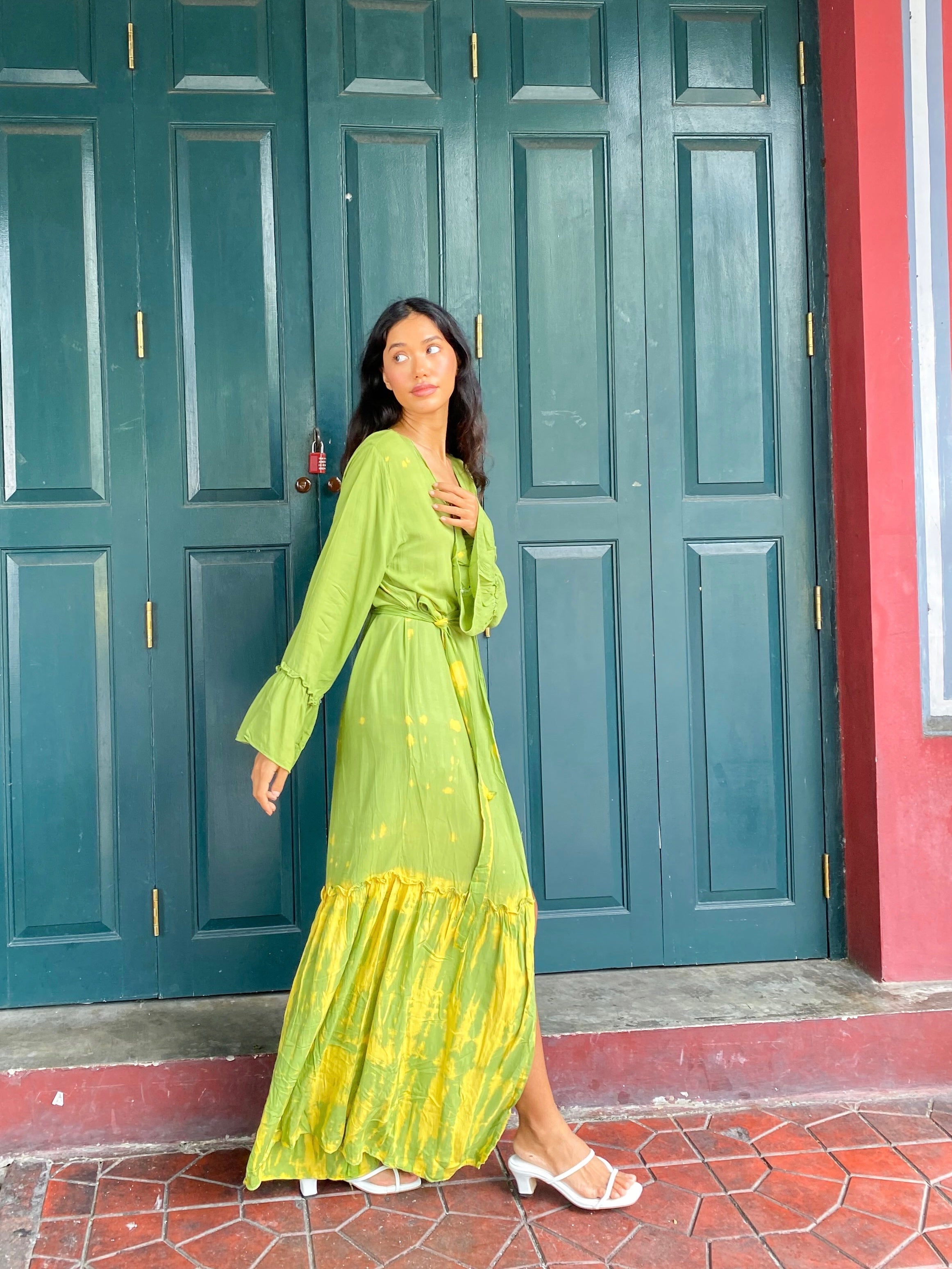 Nina- Kimono Robe - Green