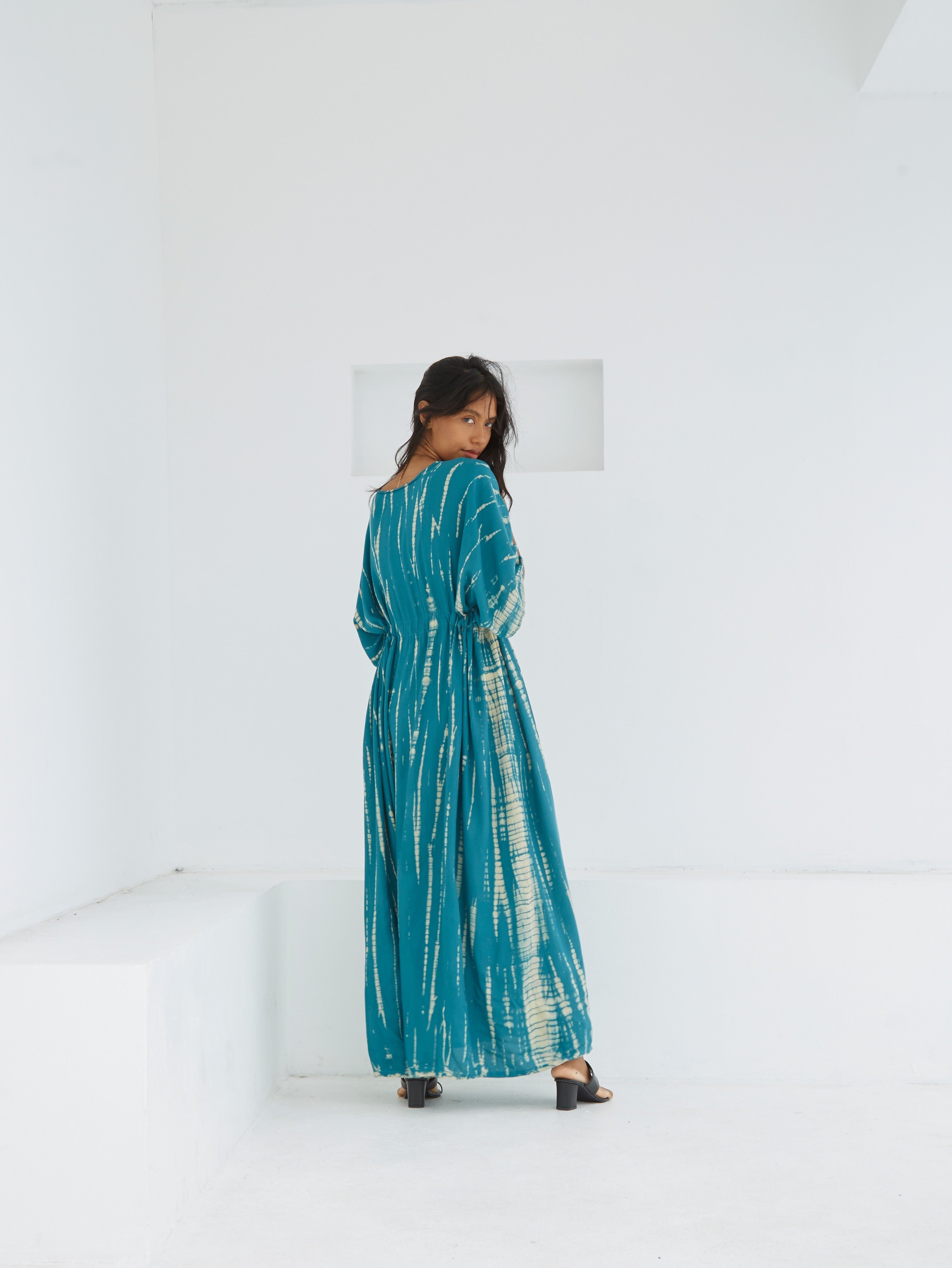 Tie Dye Kaftan maxi Dress - Long Summer Dress | Coco De Chom | Dress for vacation?