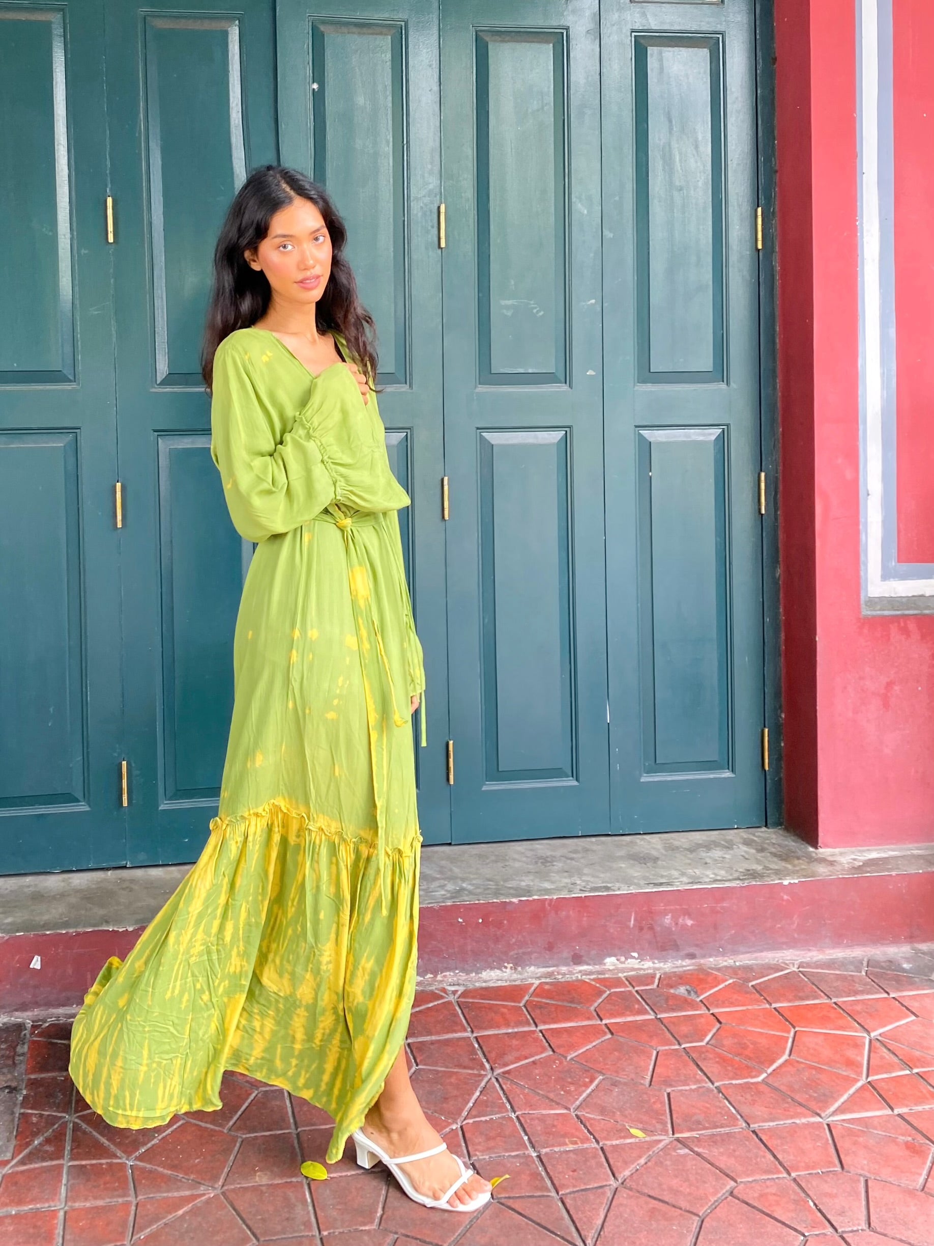 Nina- Kimono Robe - Green