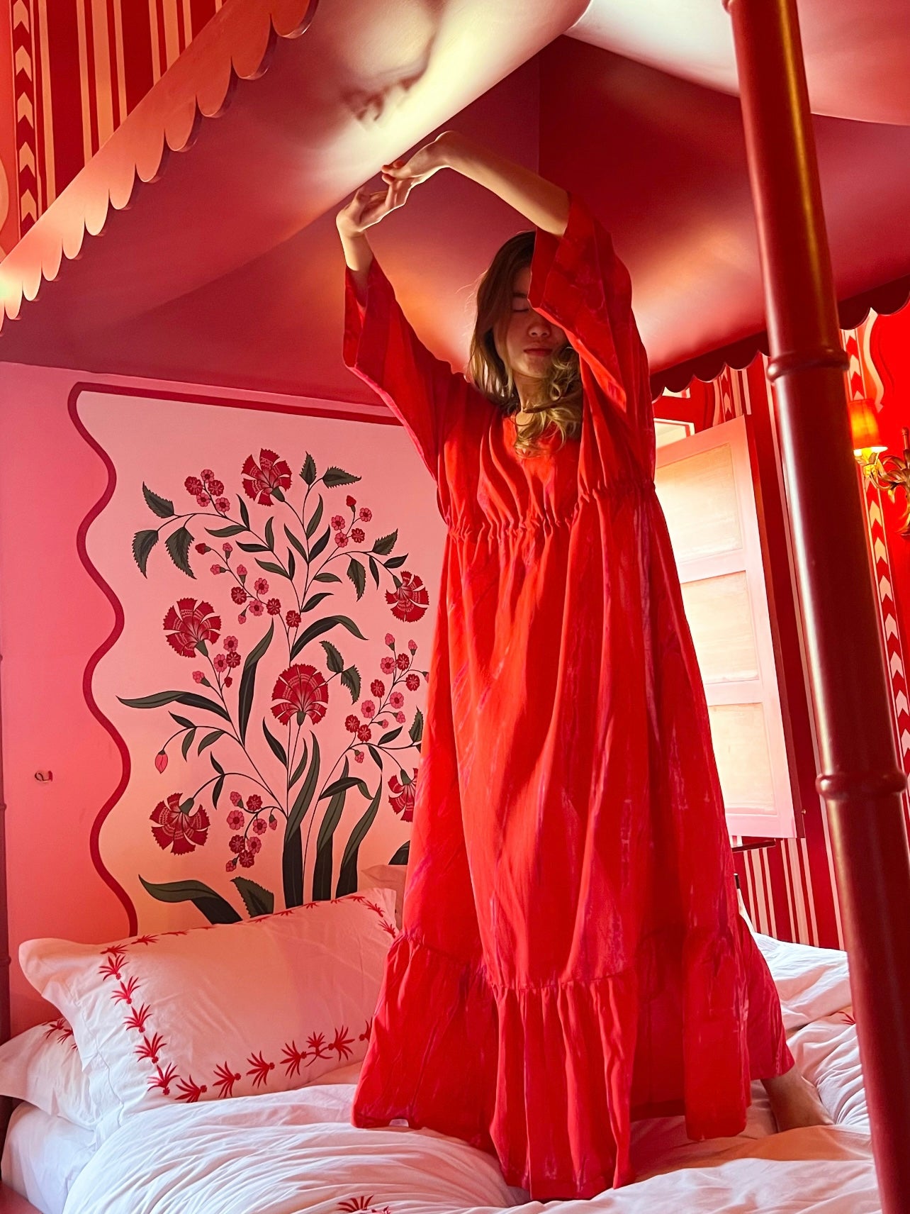 Vera Goddess Maxi Dress - Red