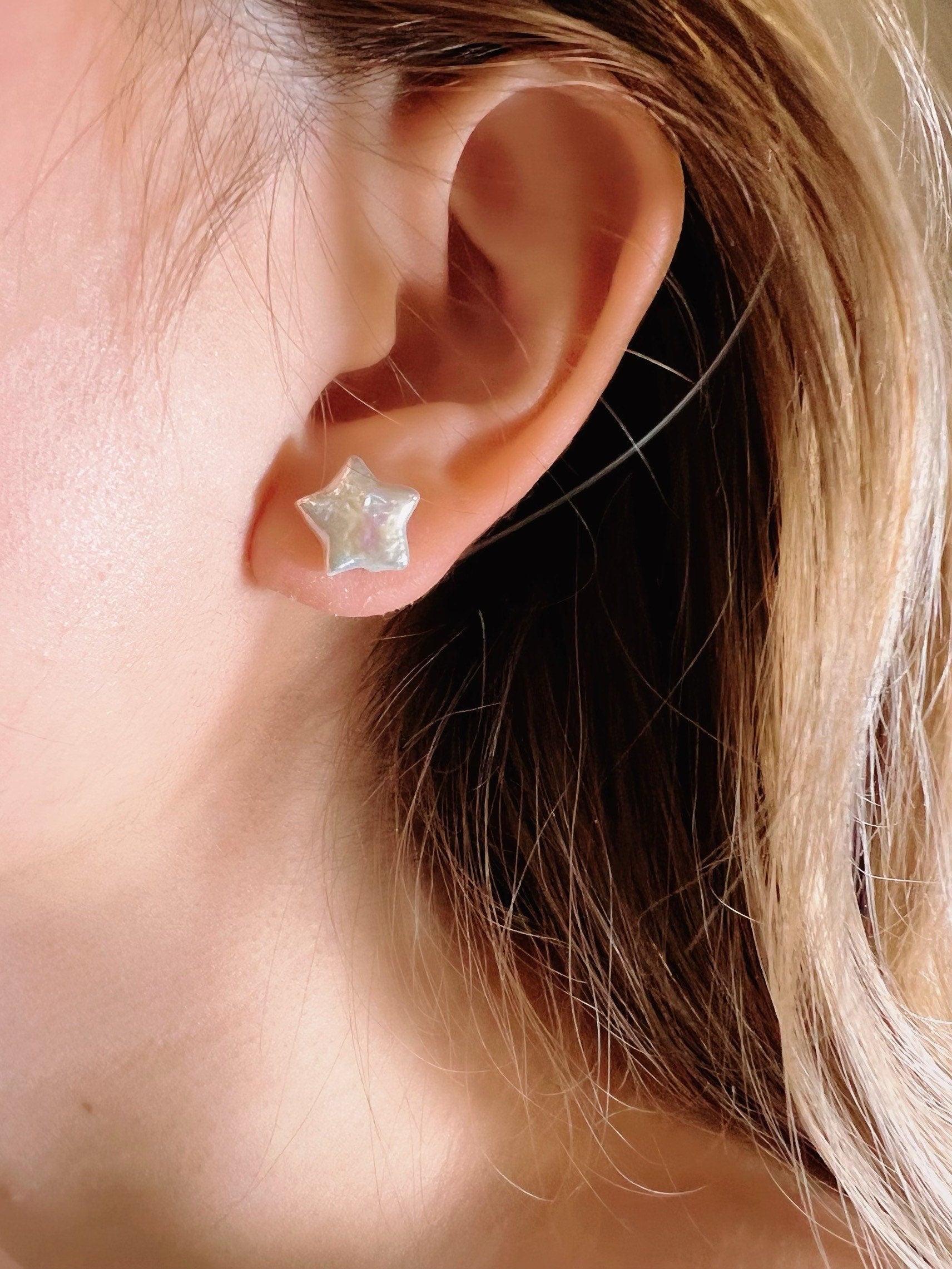 North Star Pearl Earrings