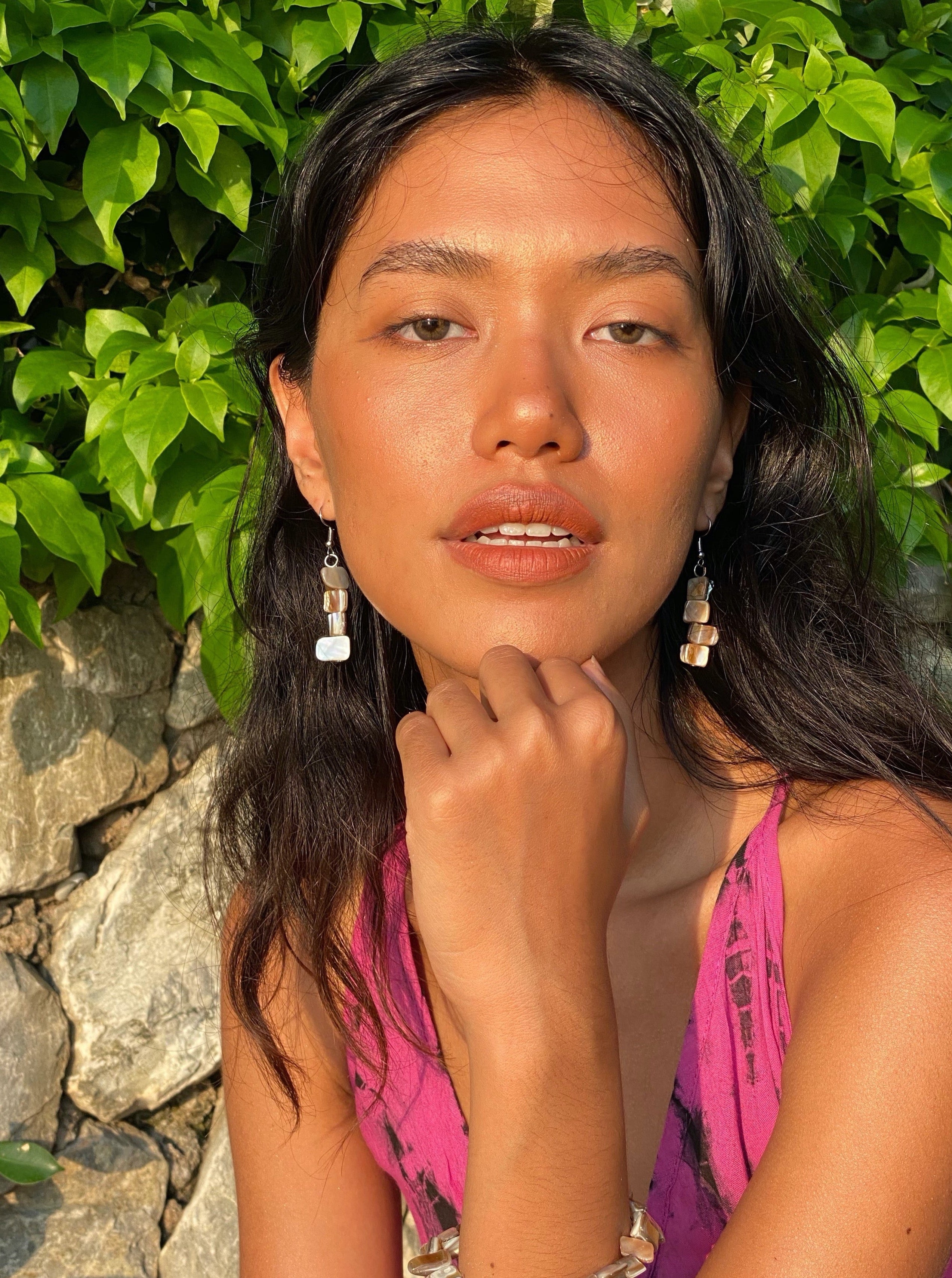Nora- Mother-of-Pearl Earrings