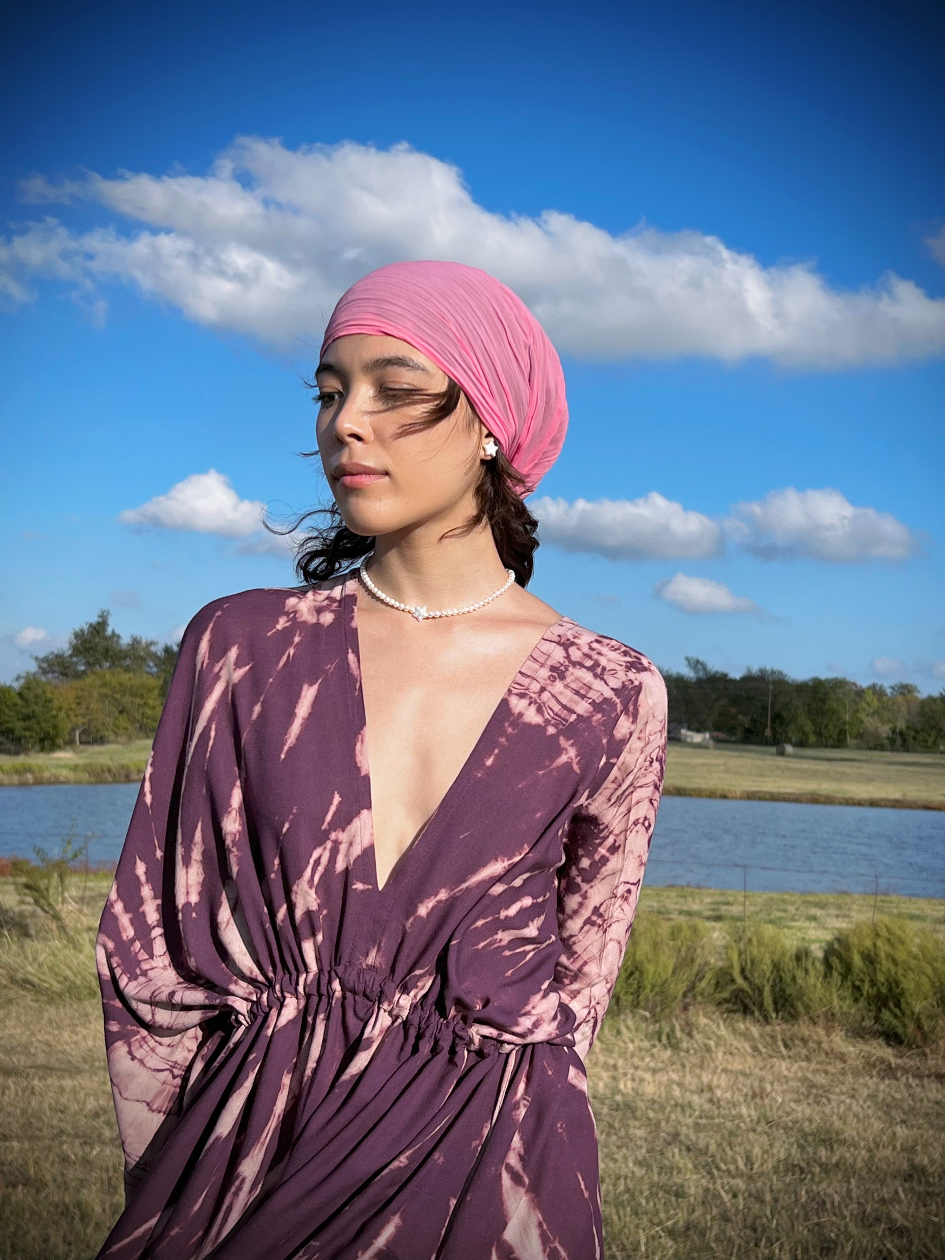 Vera Goddess Maxi Dress - Purple