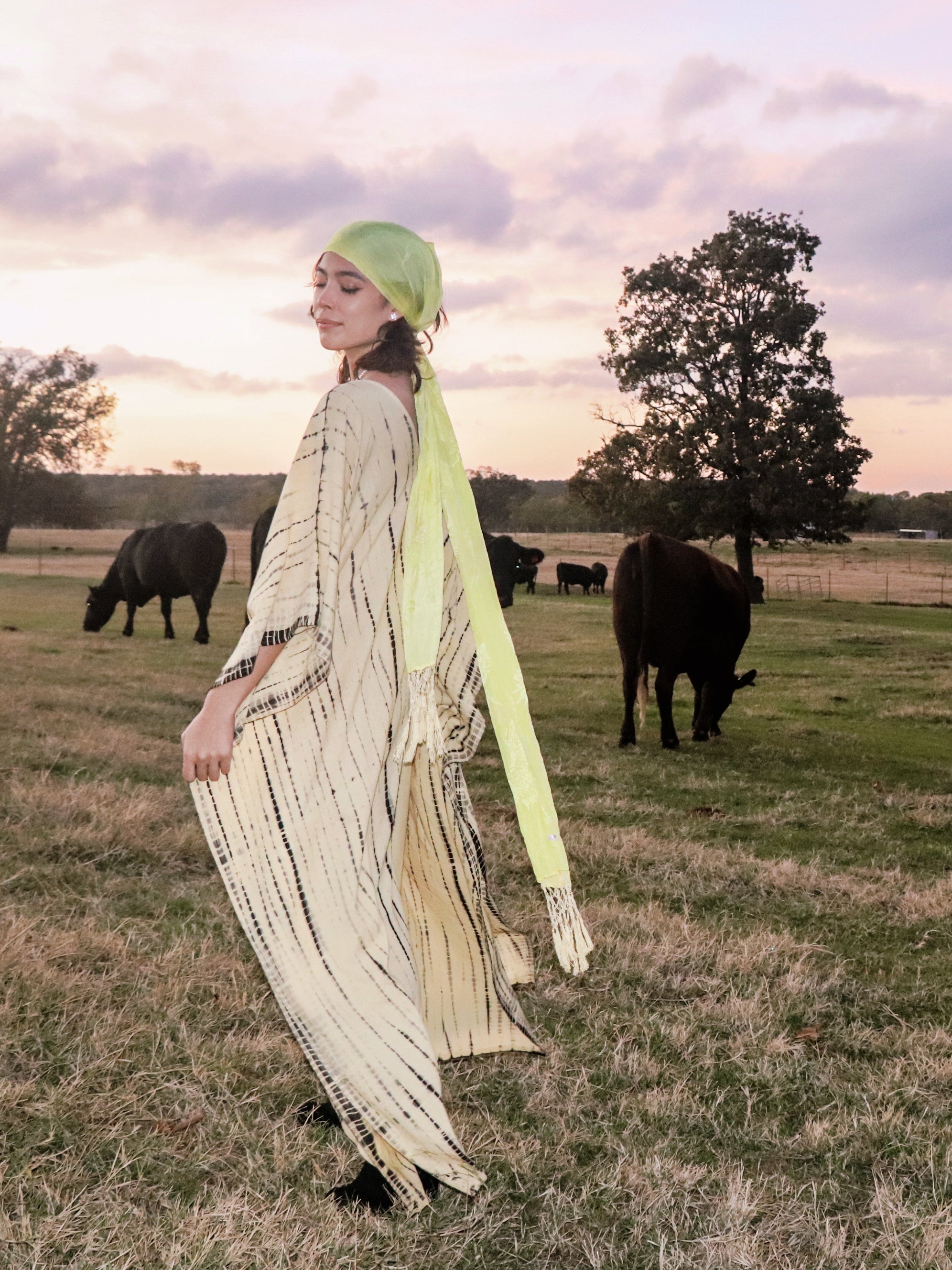 Maya Maxi Kaftan - Cream