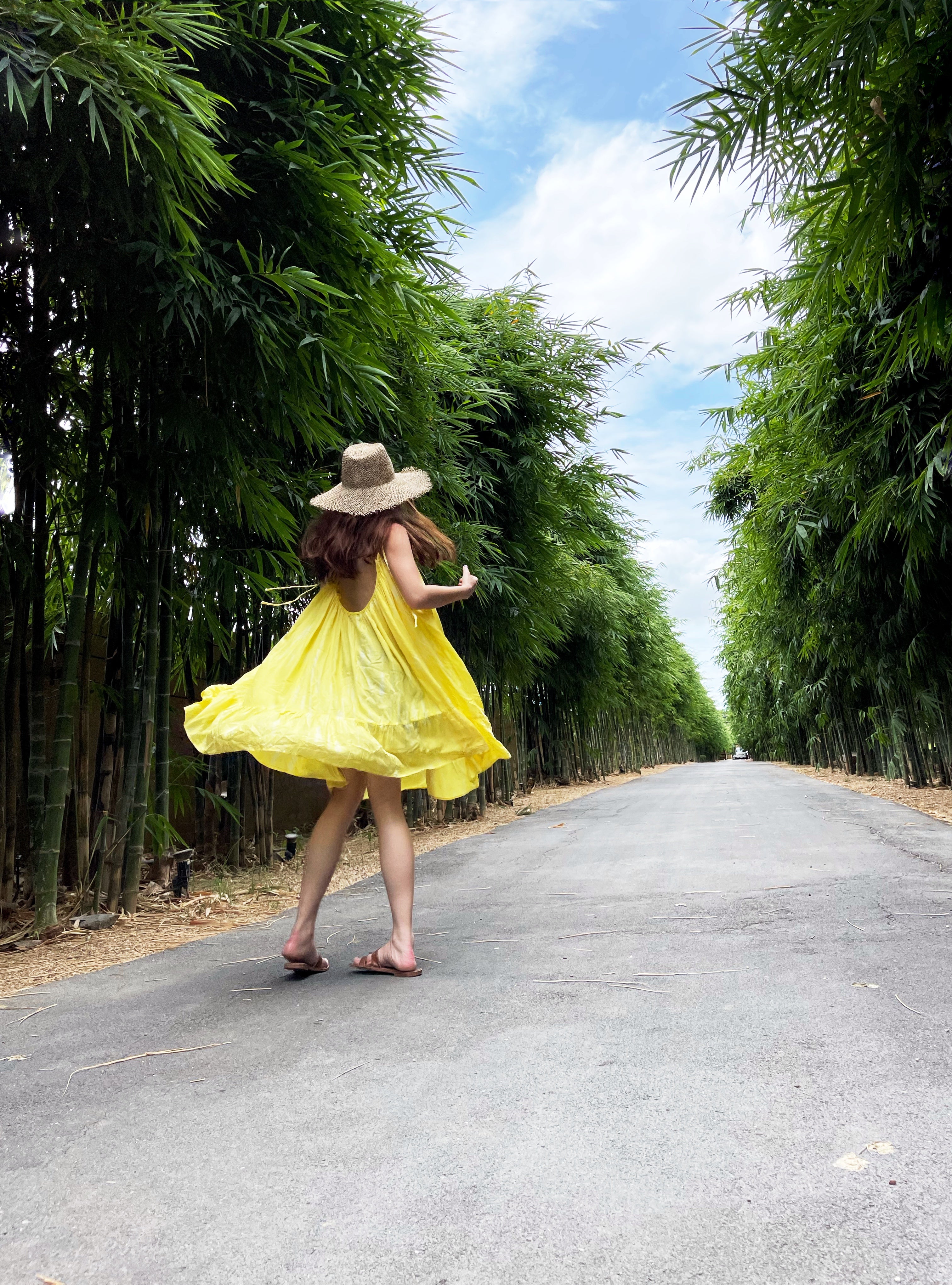 Alice Tie Dye Mini Dress- Lemon