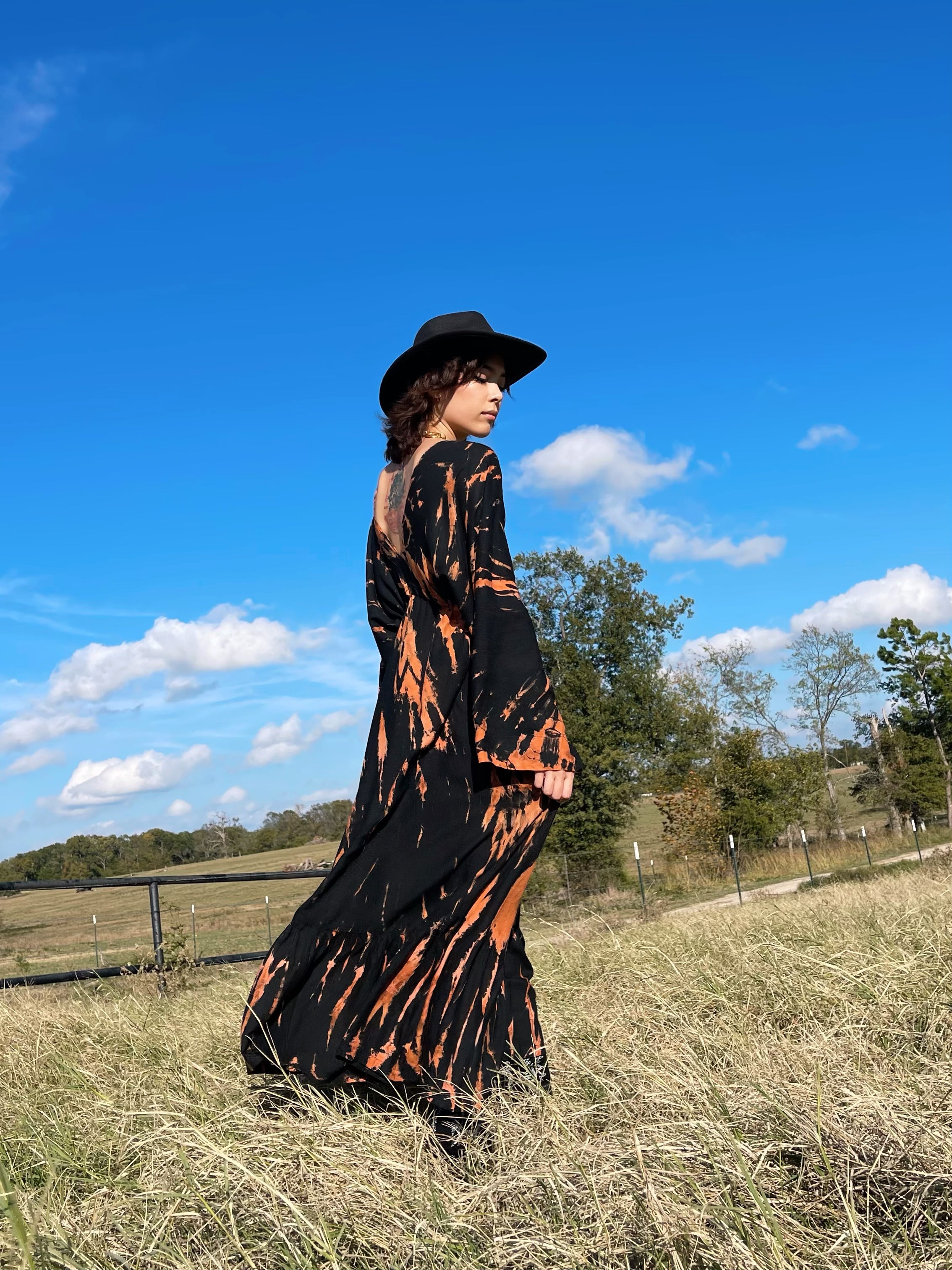 Vera Goddess Maxi Dress - Black